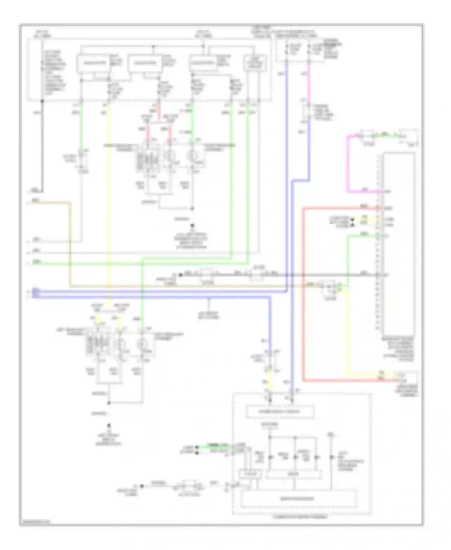 Venza Toyota I (2008-2012): Headlamps circuit (2 of 2)