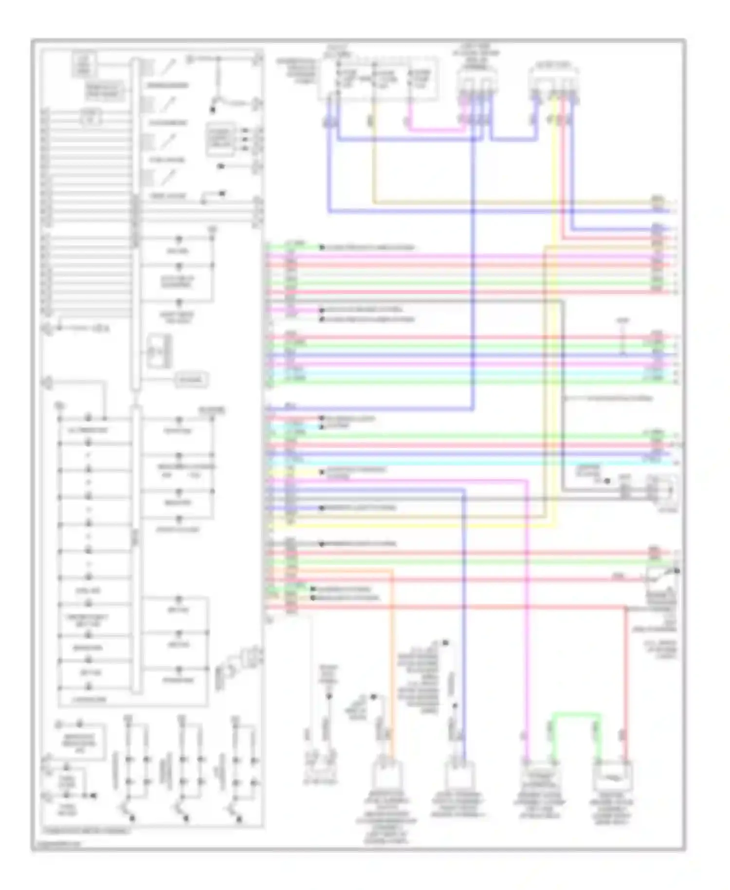 Venza Toyota I (2008-2012): Instrument cluster circuit (1 of 3)