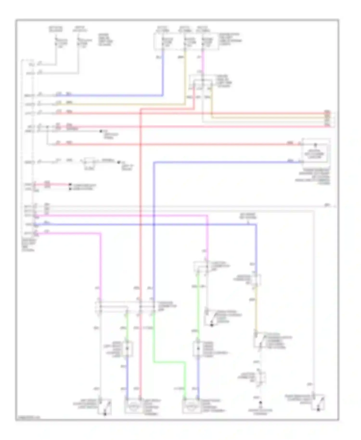 Venza Toyota I (2008-2012): Courtesy lamps circuit (1 of 2)