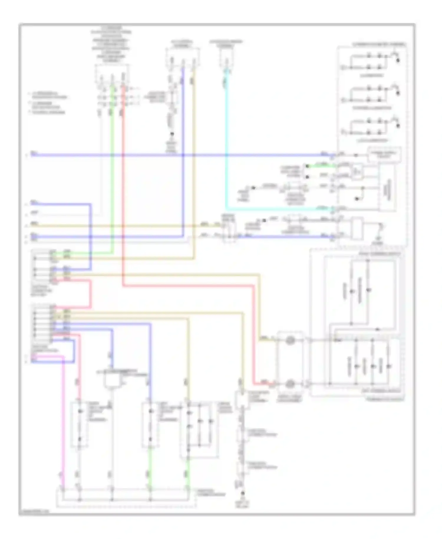 Venza Toyota I (2008-2012): Instrument illumination circuit (2 of 2)