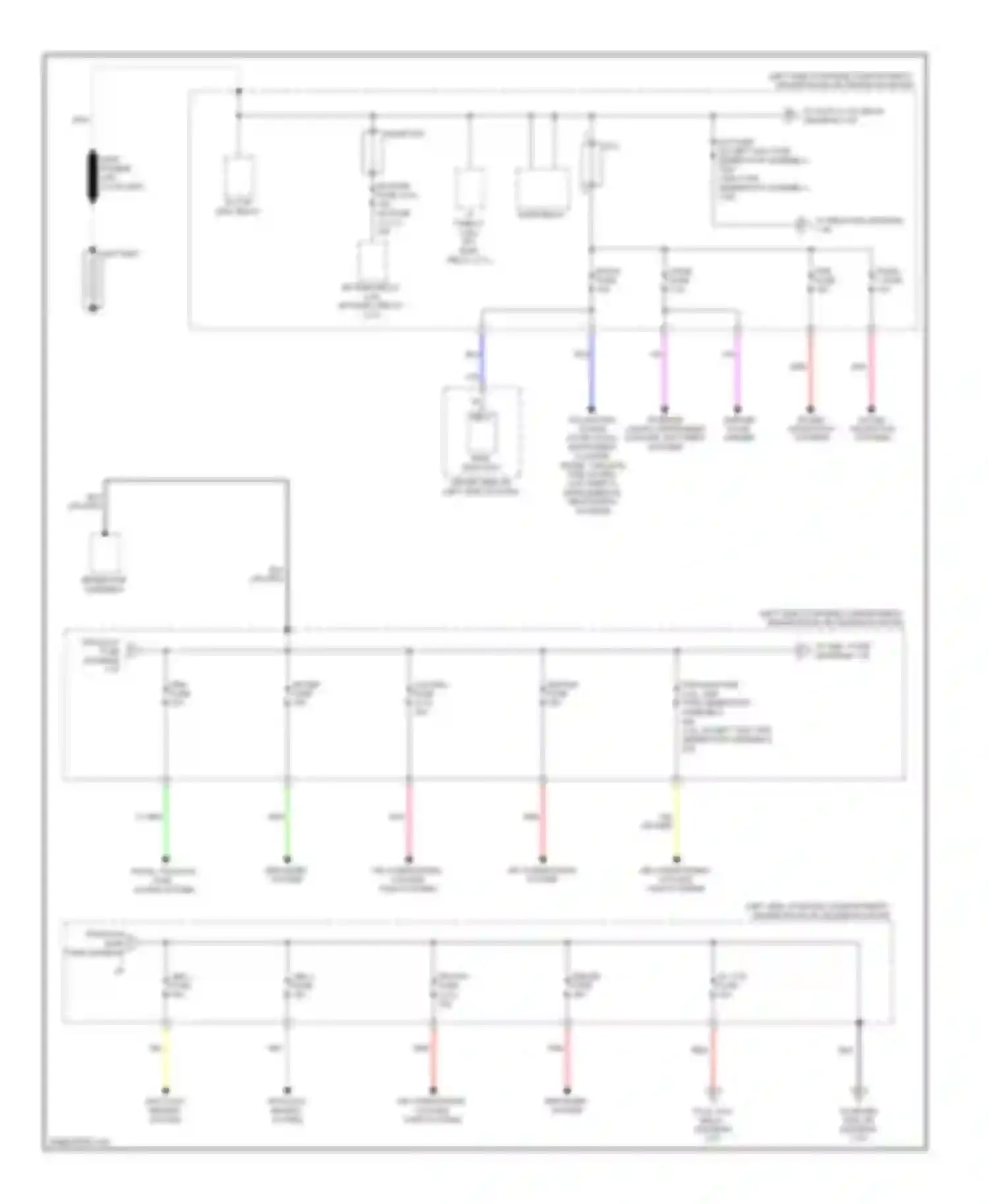 Venza Toyota I (2008-2012): Power distribution circuit (1 of 4)