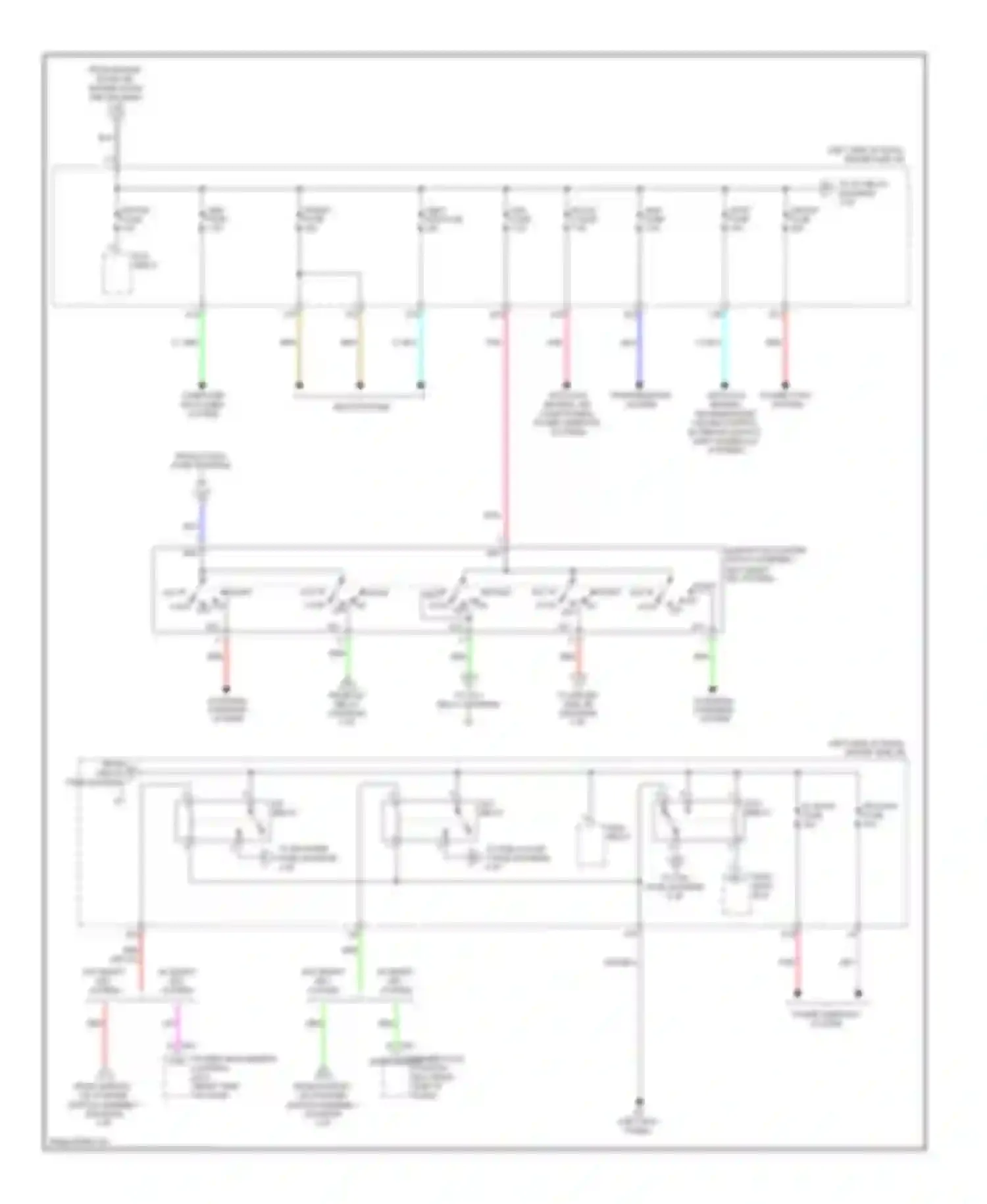 Venza Toyota I (2008-2012): Power distribution circuit (3 of 4)