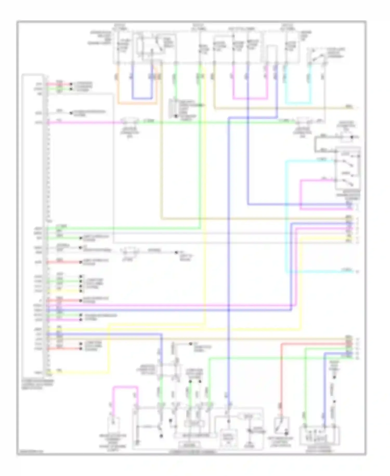 Venza Toyota I (2008-2012): Power door locks circuit, with smart key system (1 of 4)