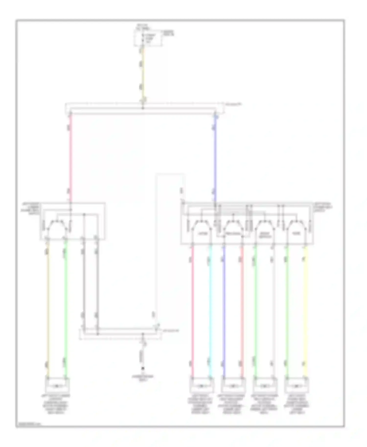 Venza Toyota I (2008-2012): Driver power seat circuit