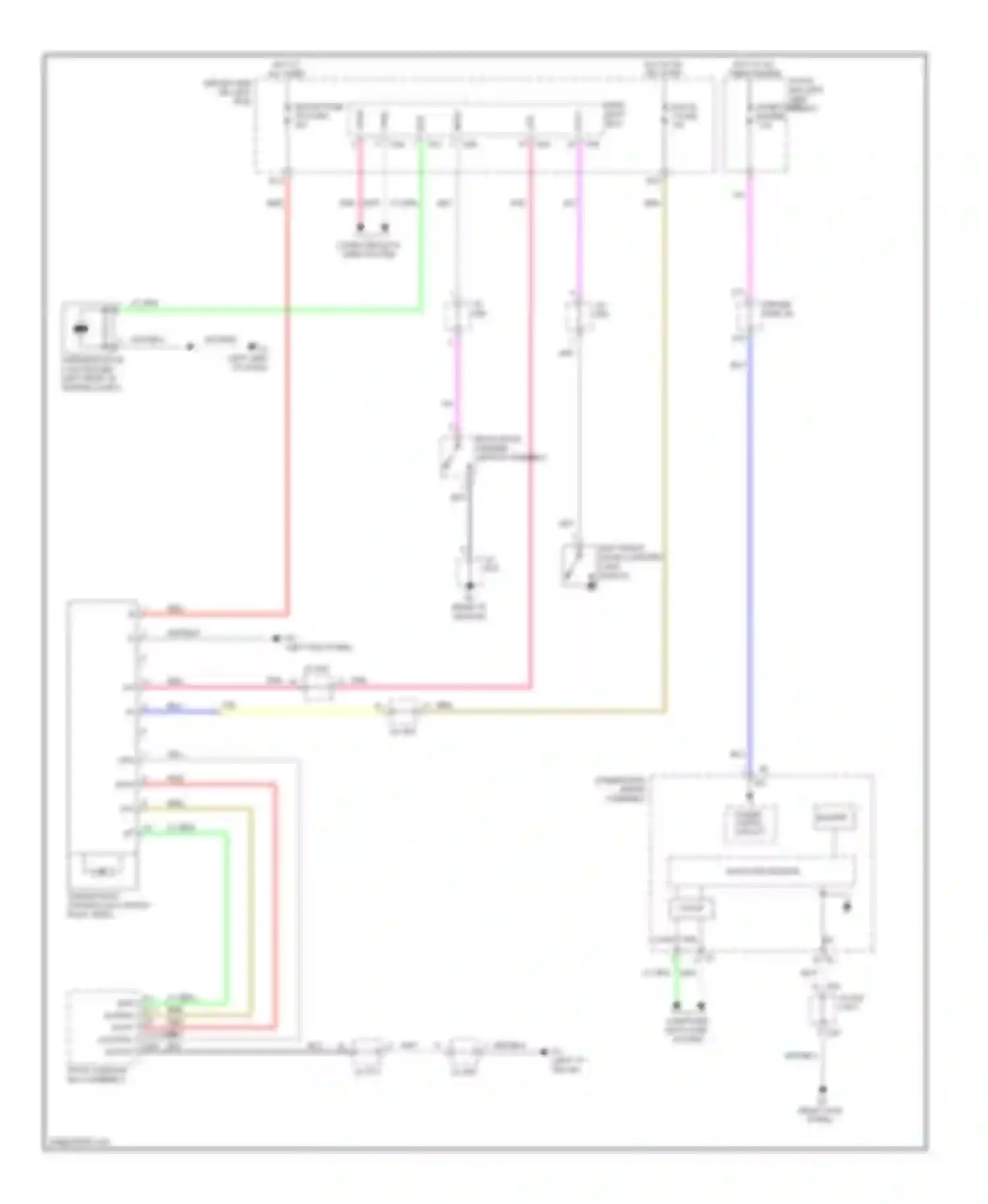 Venza Toyota I (2008-2012): Power top/sunroof circuit