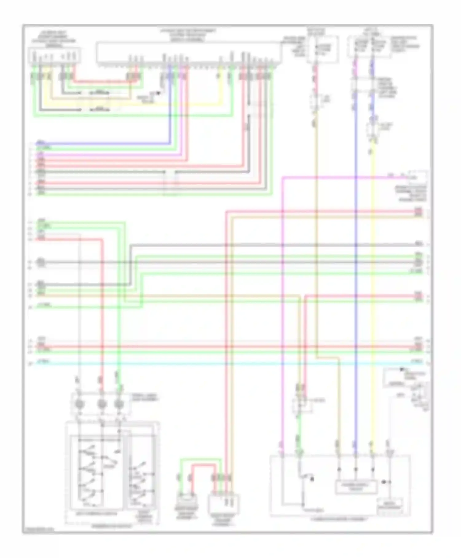 Venza Toyota I (2008-2012): 13-speaker system circuit, without navigation (2 of 3)