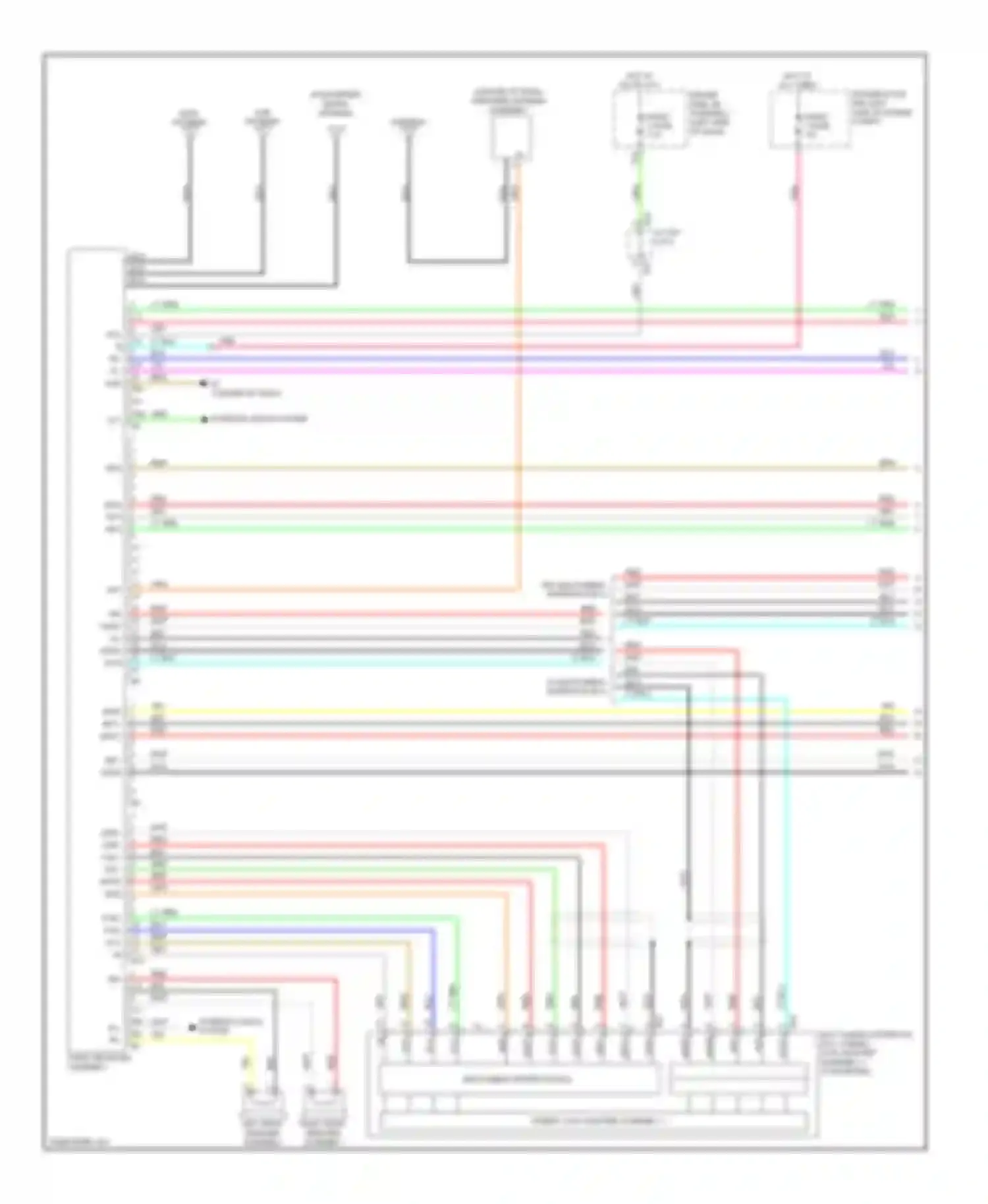 Venza Toyota I (2008-2012): 6-speaker system circuit (1 of 2)