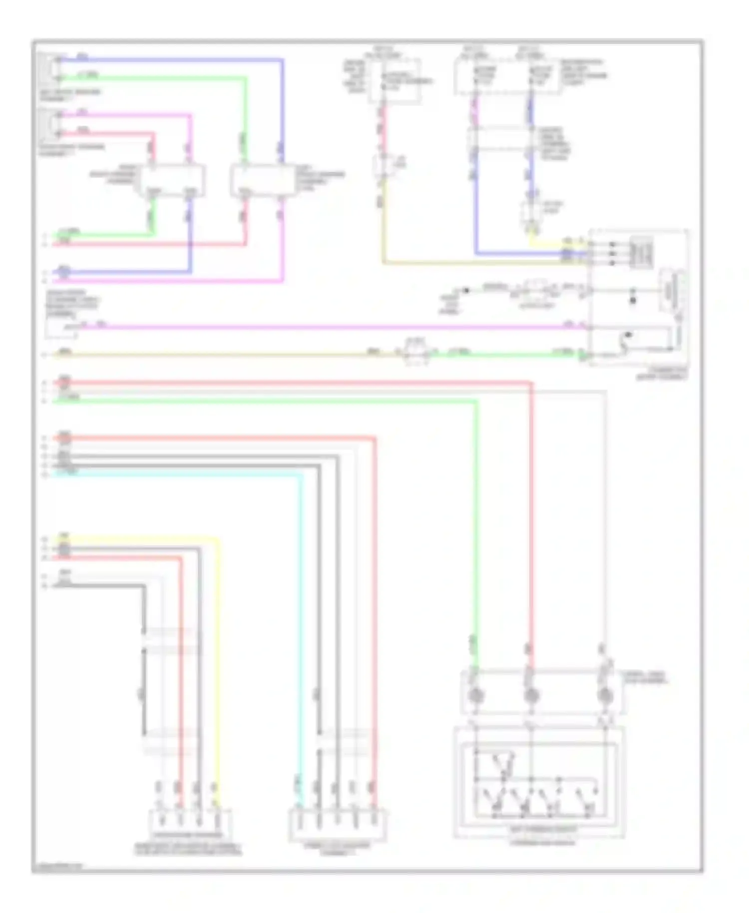 Venza Toyota I (2008-2012): 6-speaker system circuit (2 of 2)
