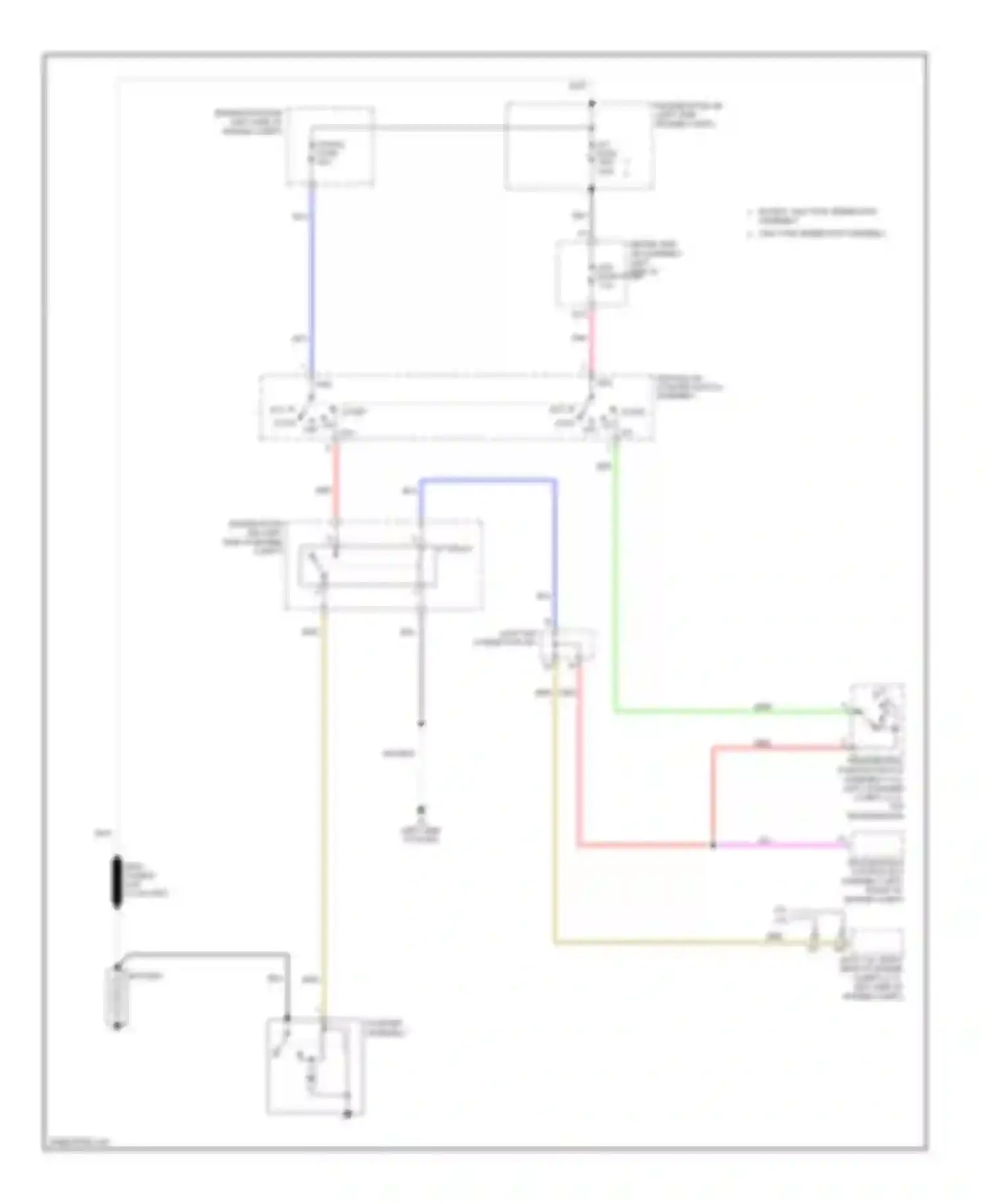 Venza Toyota I (2008-2012): Starting circuit, without smart key system