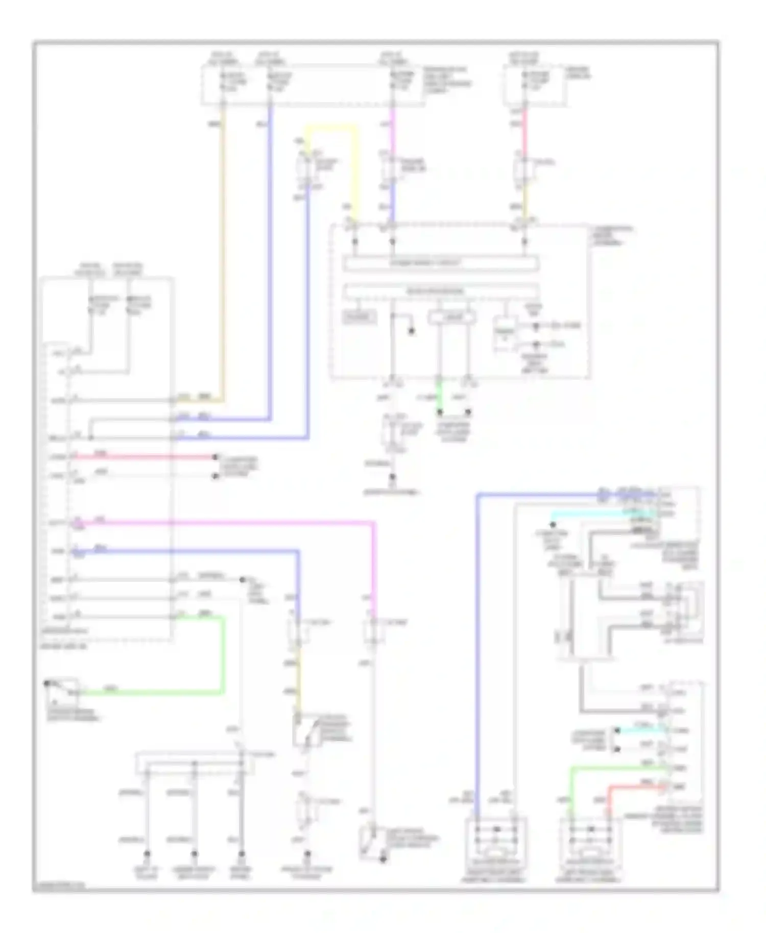 Venza Toyota I (2008-2012): Key reminder & seat belt warning circuit