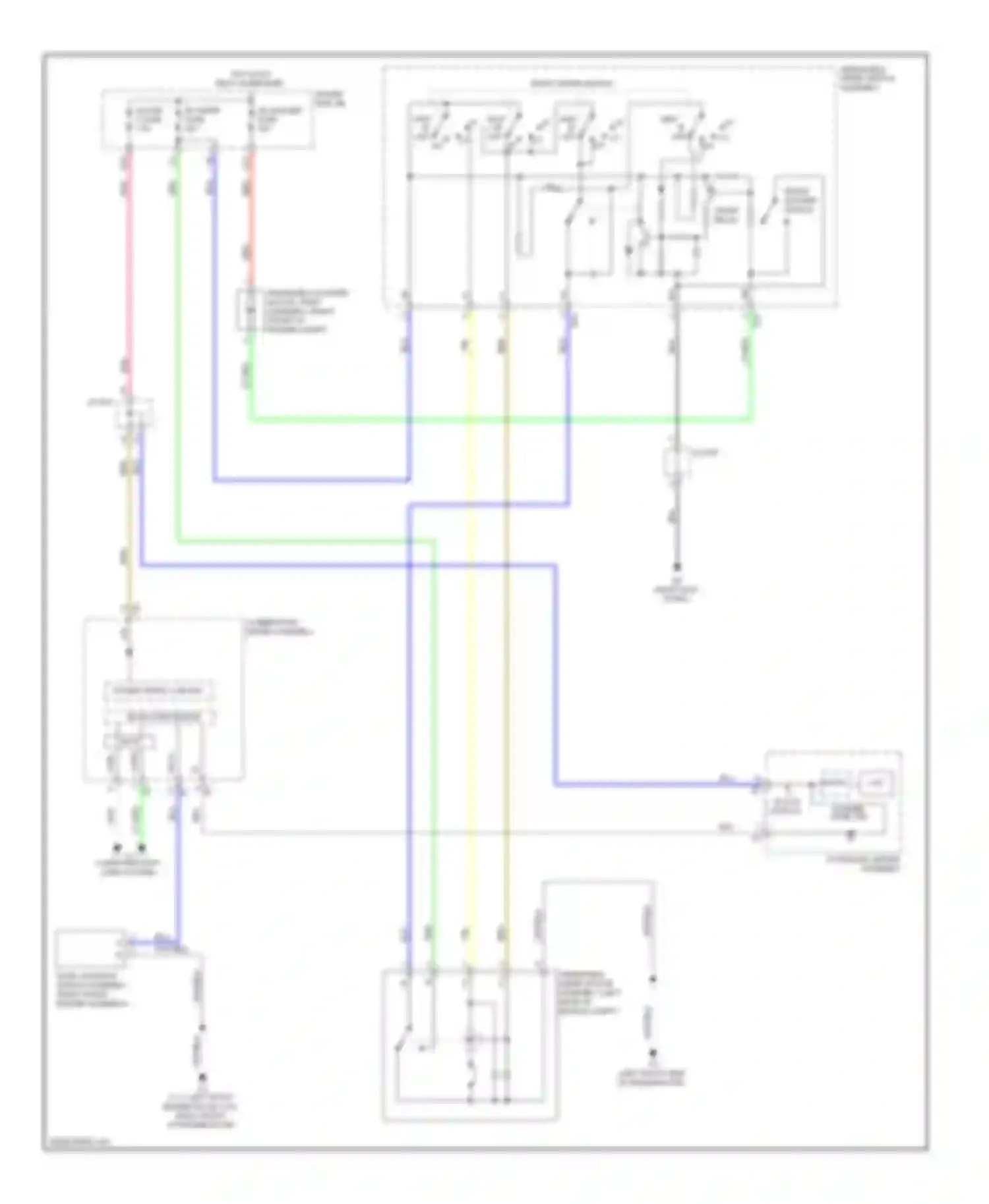 Venza Toyota I (2008-2012): Front wiper/washer circuit