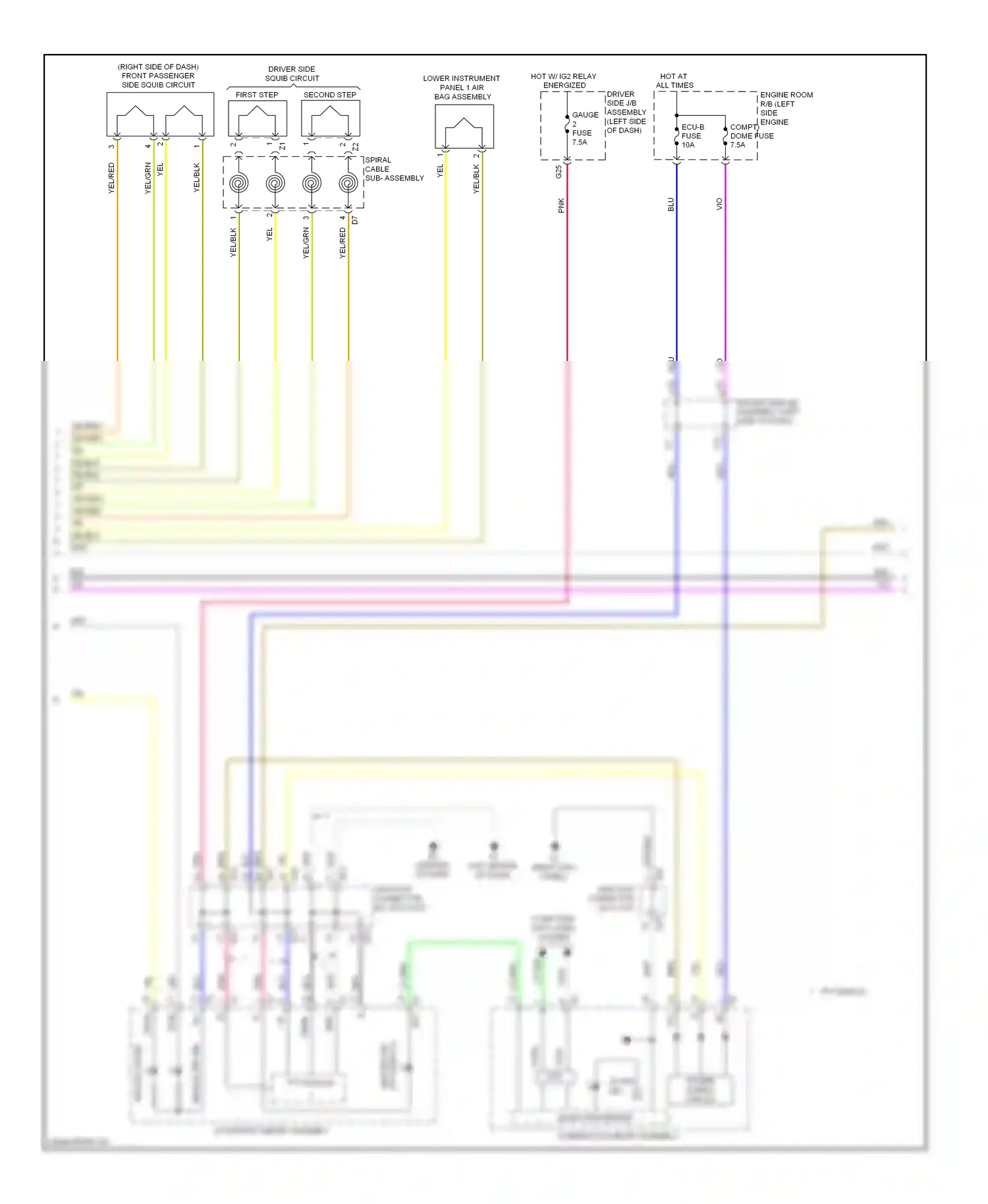 Wiring diagram accessory meter assembly for Toyota Venza I (2008-2012) (18 of 19)
