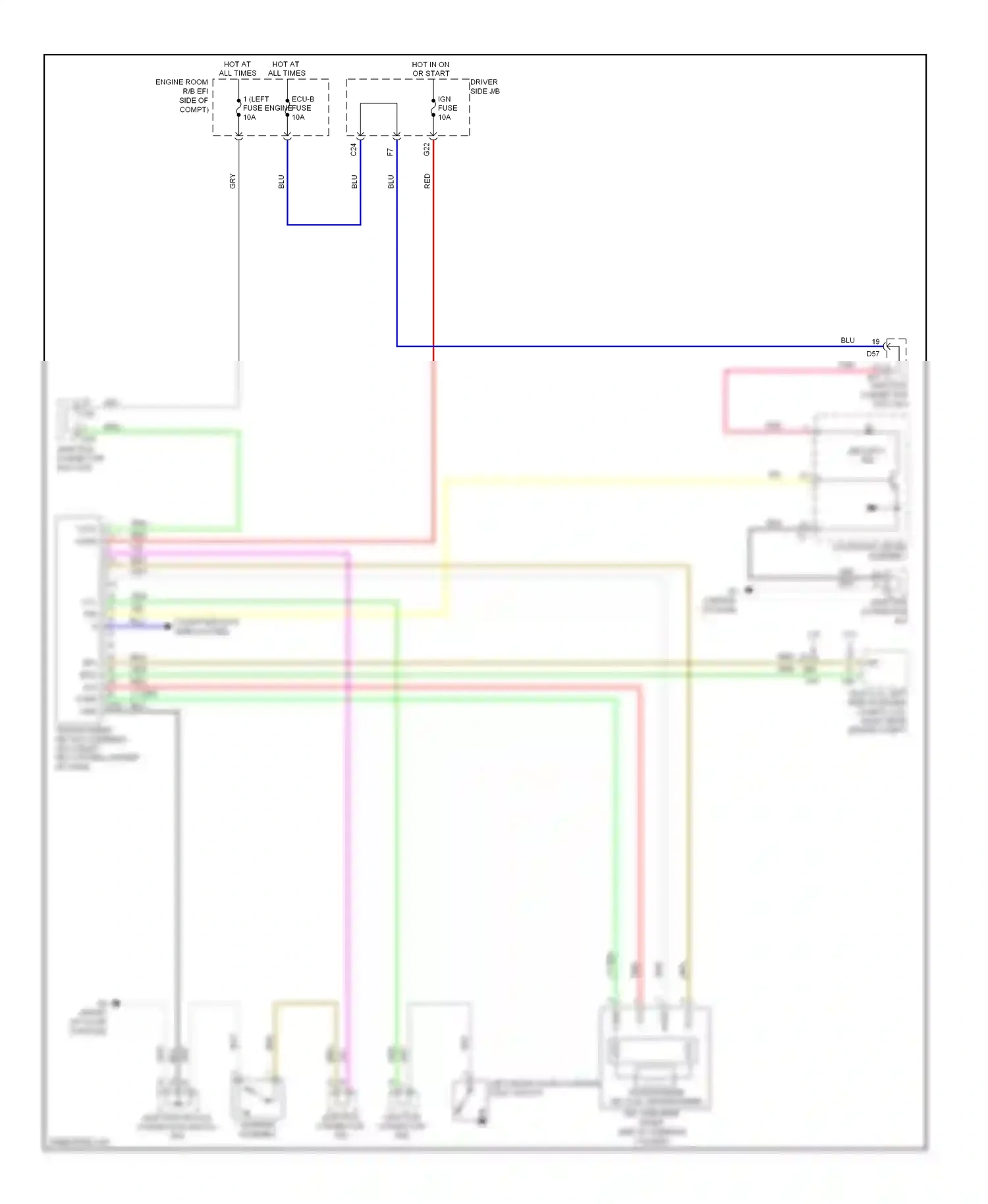 Wiring diagram computer data lines system for Toyota Venza I (2008-2012) (16 of 54)