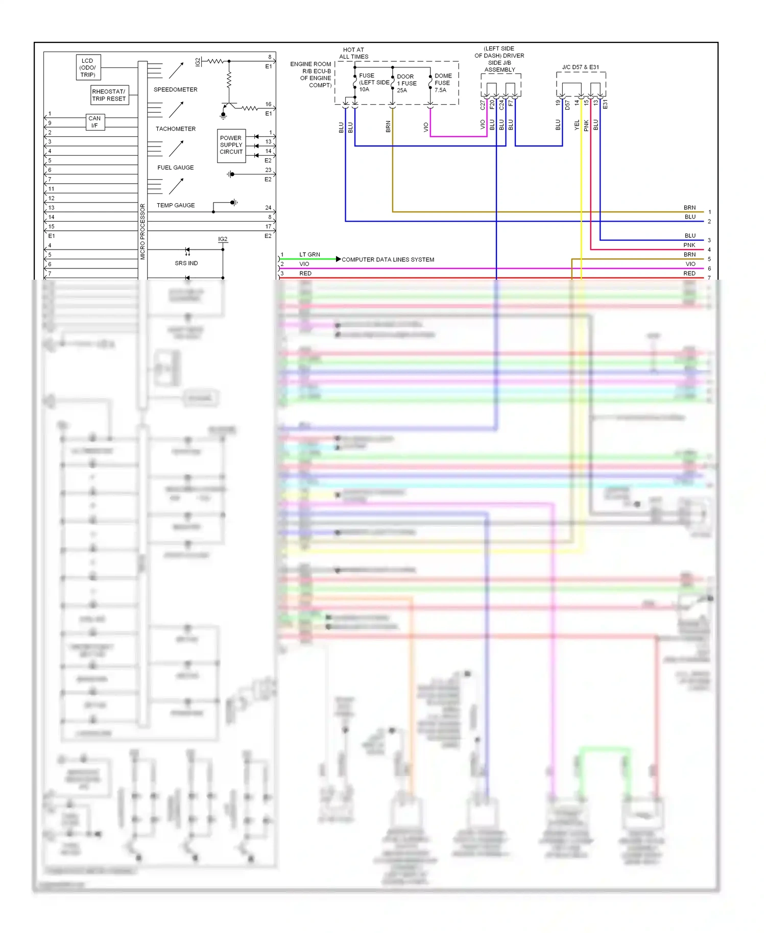 Wiring diagram computer data lines system for Toyota Venza I (2008-2012) (25 of 54)