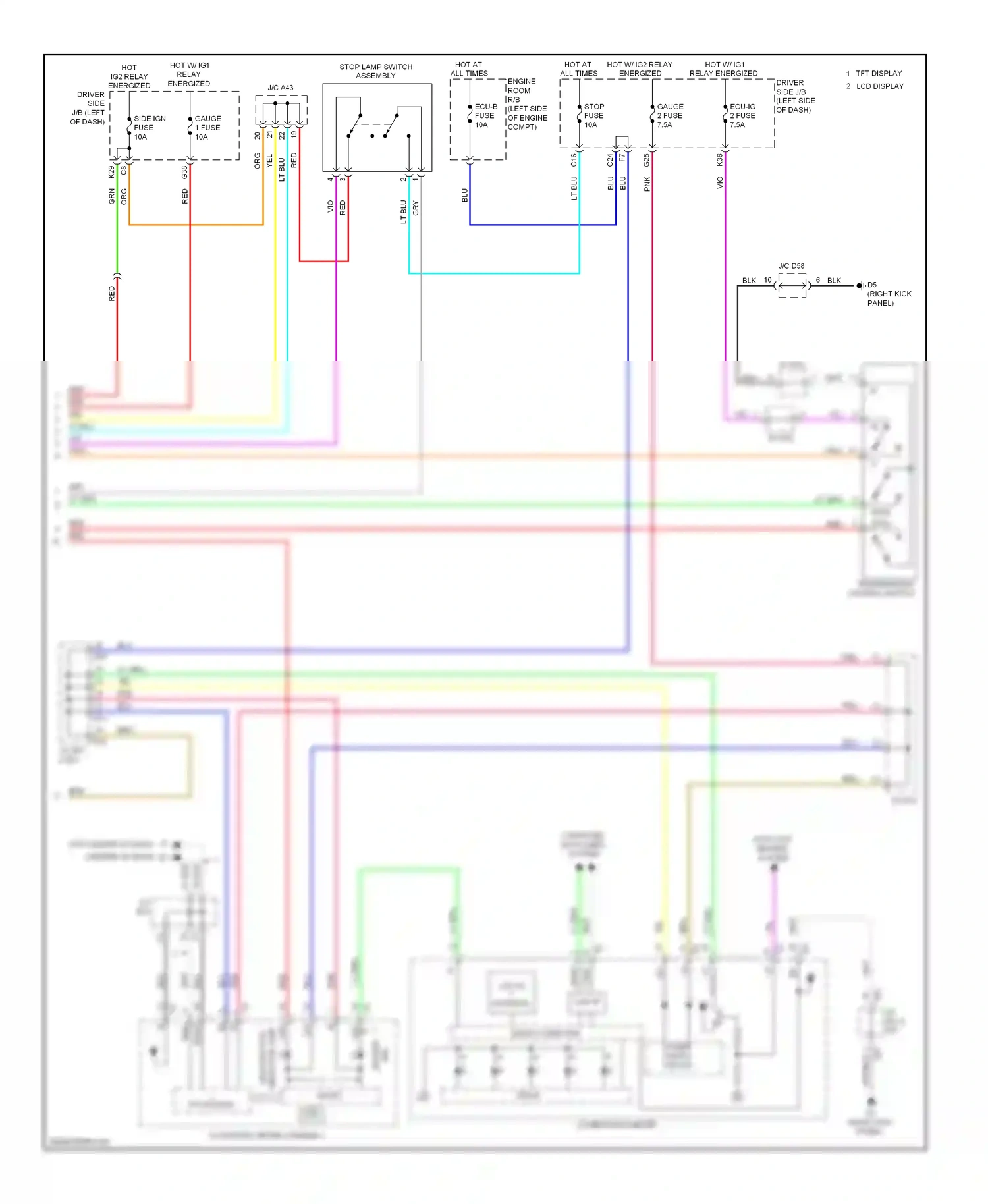 Wiring diagram computer data lines system for Toyota Venza I (2008-2012) (43 of 54)