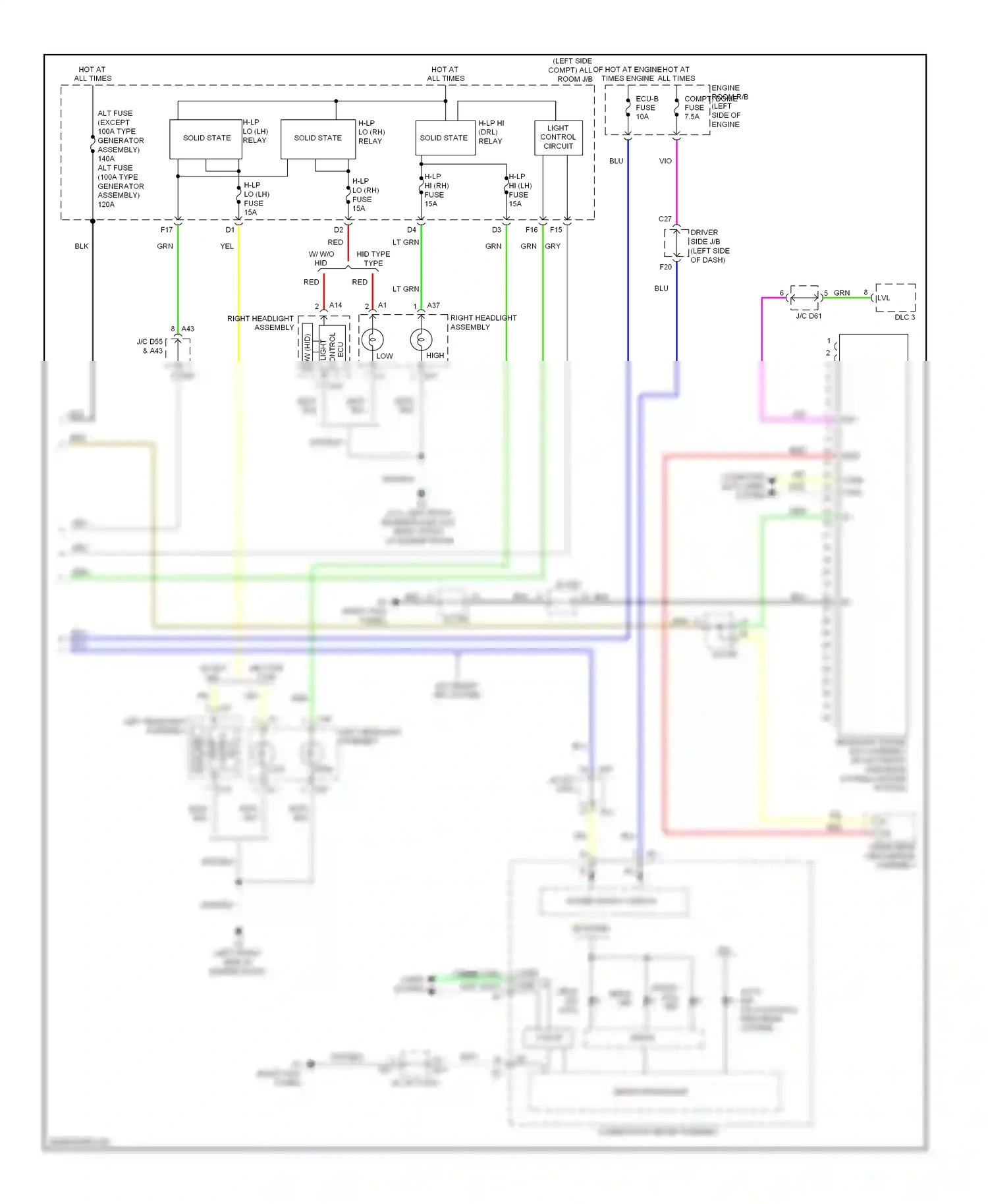Wiring diagram computer data lines system for Toyota Venza I (2008-2012) (24 of 54)