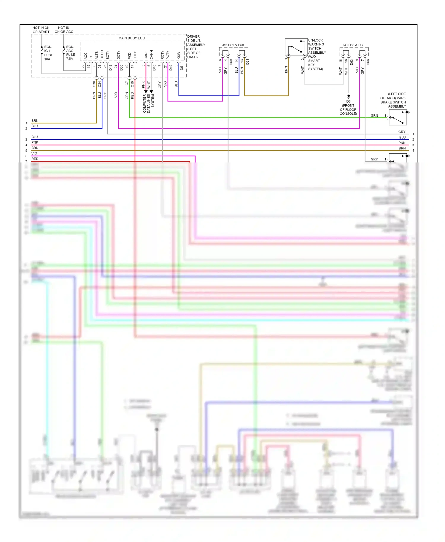 Wiring diagram computer data lines for Toyota Venza I (2008-2012) (1 of 1)