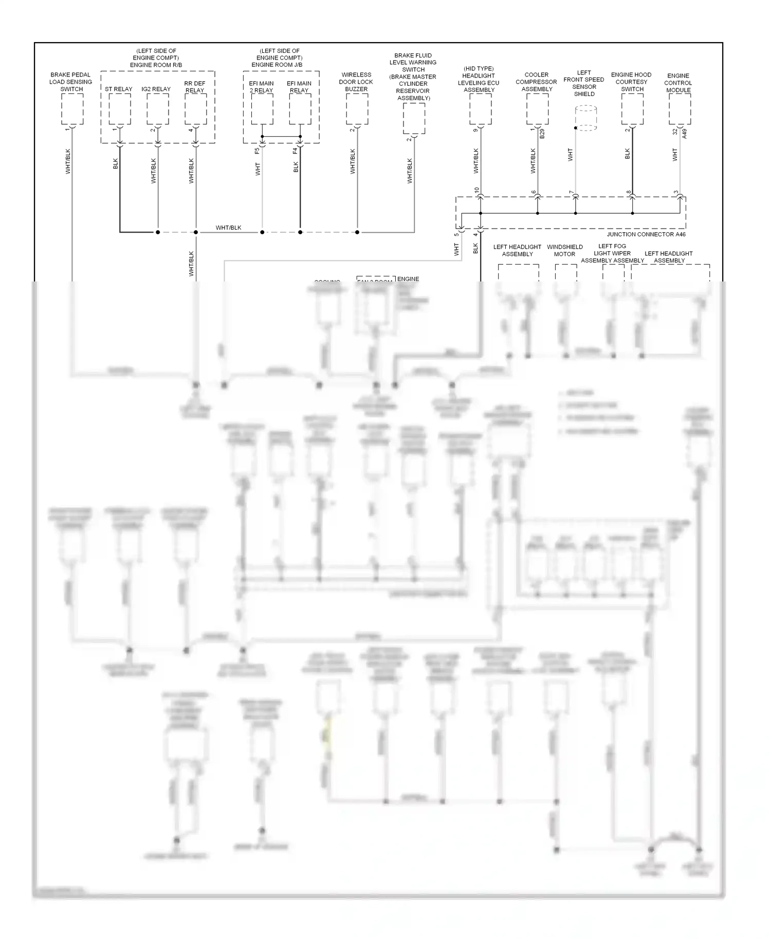 Wiring diagram cooler compressor assembly for Toyota Venza I (2008-2012) (2 of 2)