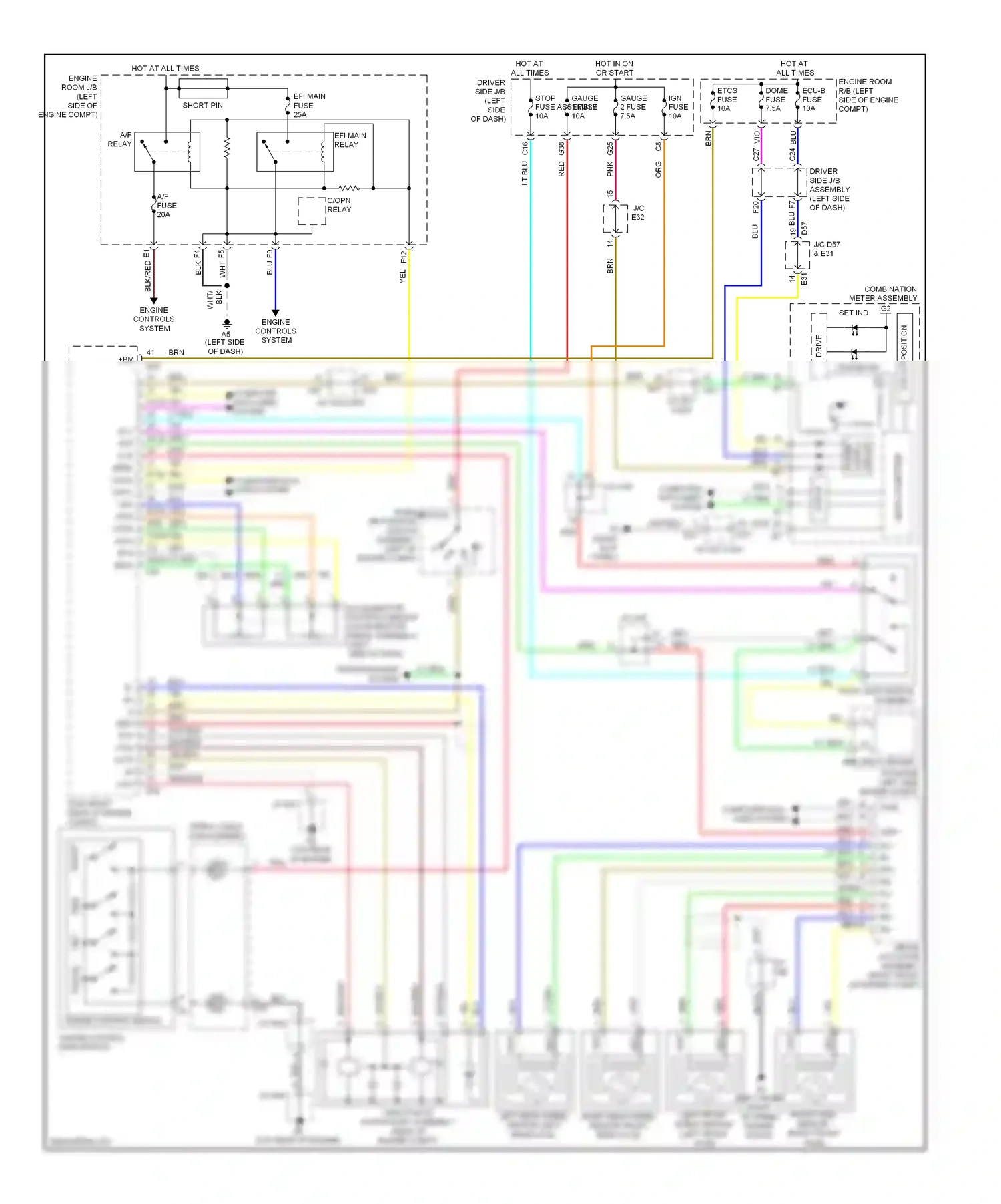 Wiring diagram engine controls system for Toyota Venza I (2008-2012) (4 of 7)