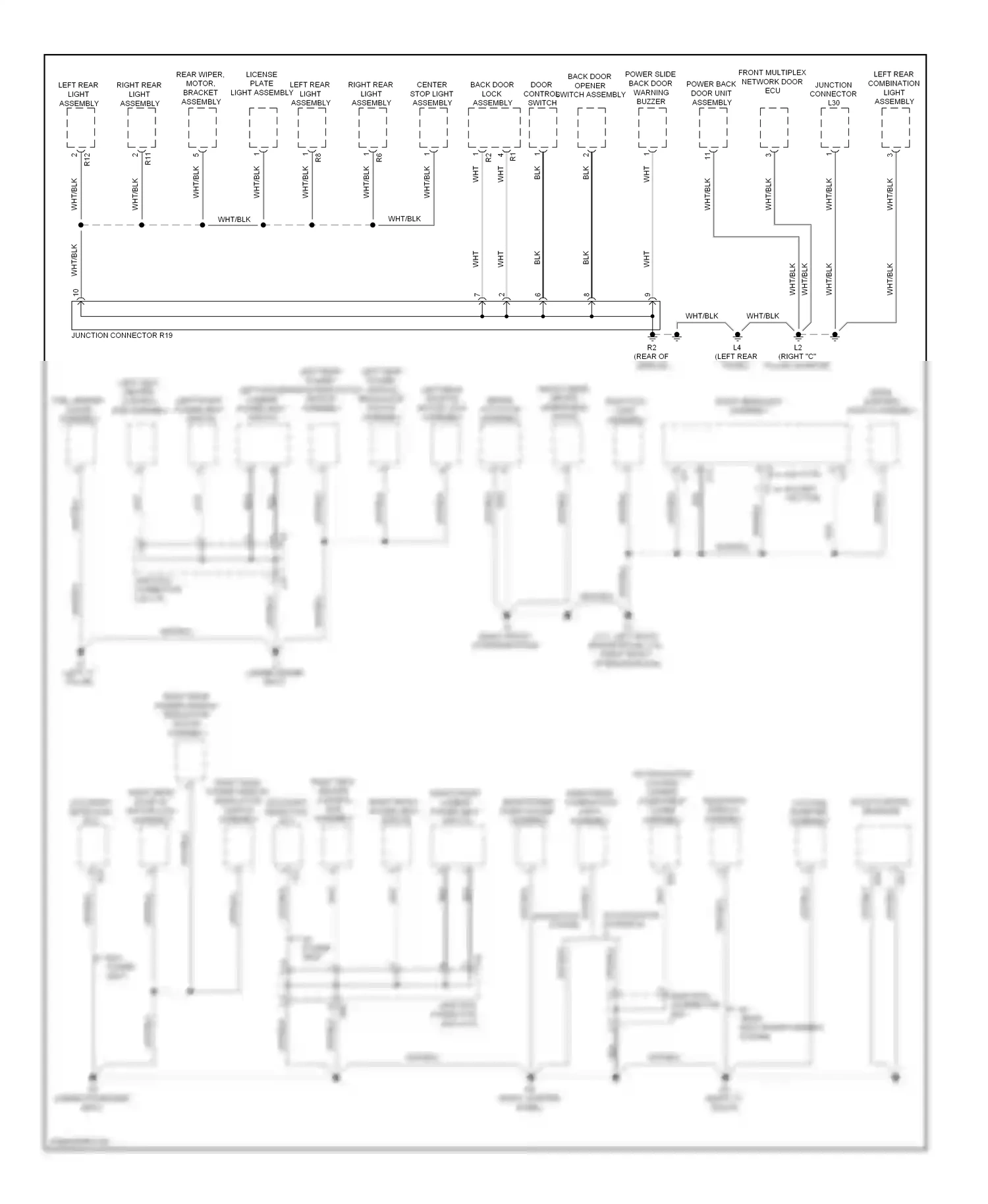 Wiring diagram hid type except hid type for Toyota Venza I (2008-2012) (1 of 1)