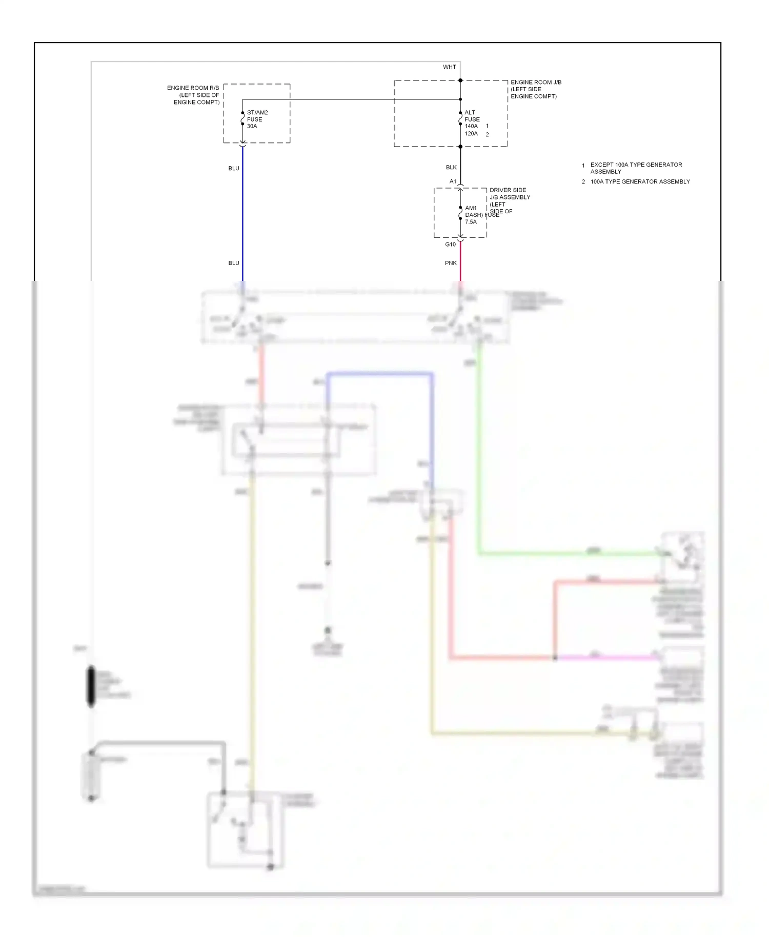 Wiring diagram ignition or starter switch assembly for Toyota Venza I (2008-2012) (1 of 1)