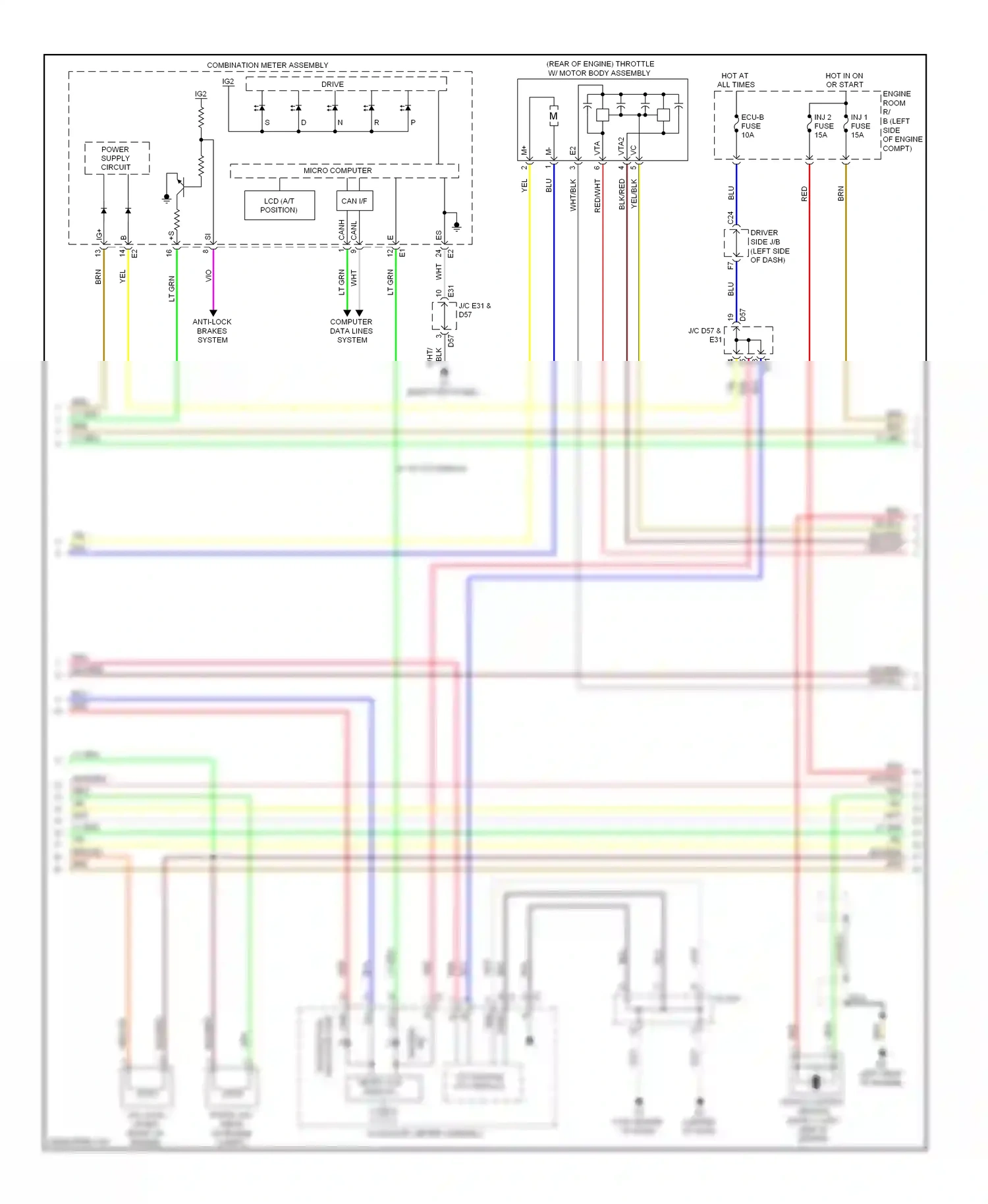Wiring diagram micro computer for Toyota Venza I (2008-2012) (9 of 10)