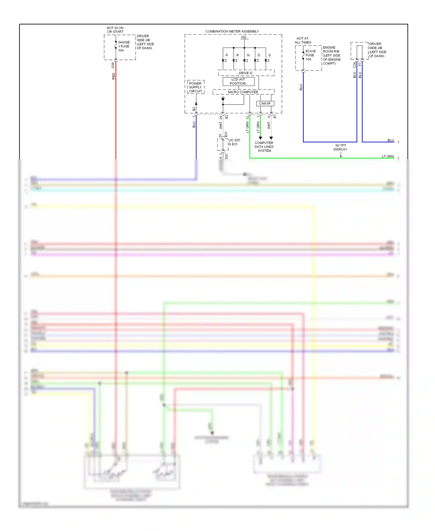 Wiring diagram micro computer for Toyota Venza I (2008-2012) (10 of 10)