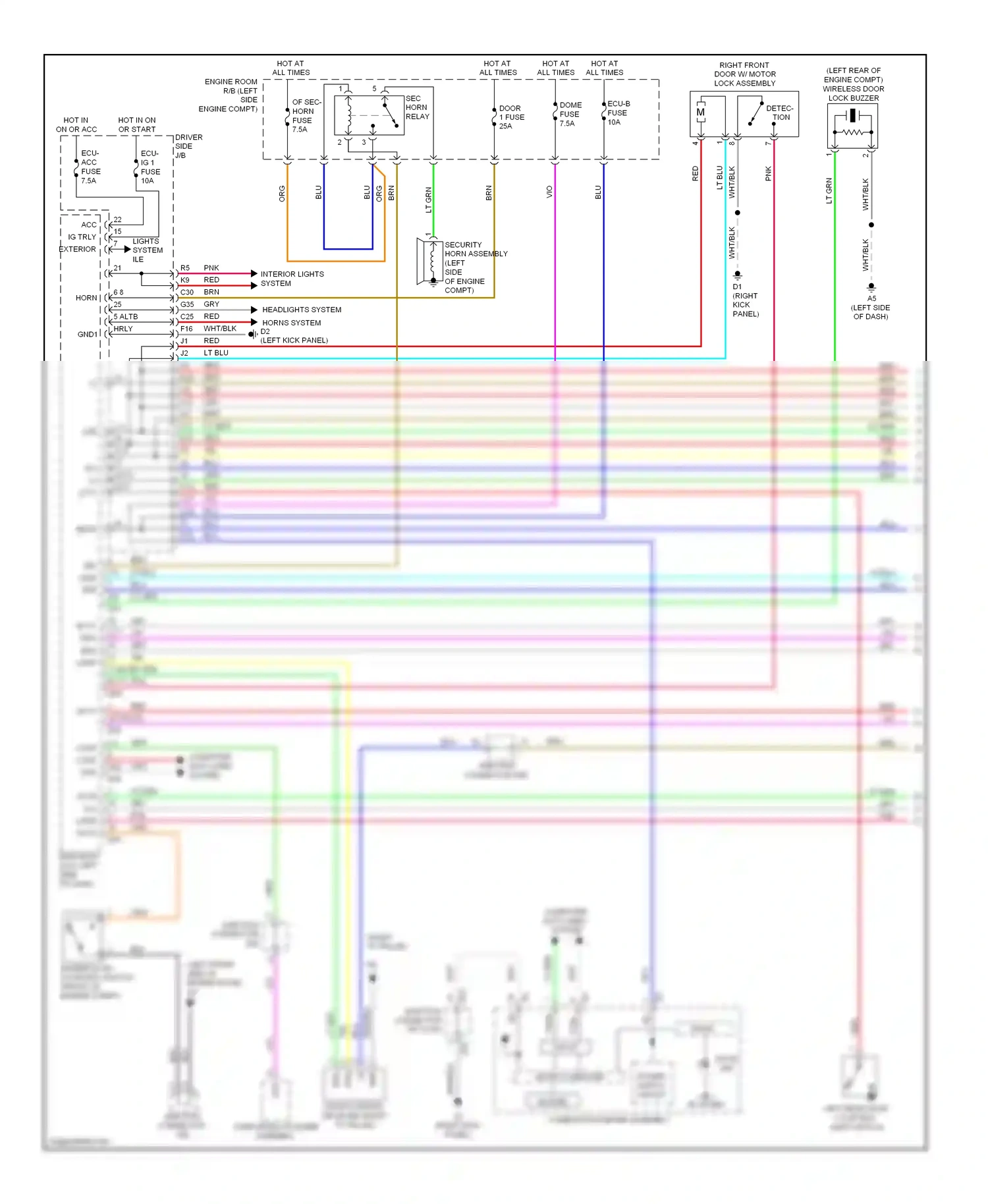Wiring diagram micro computer for Toyota Venza I (2008-2012) (5 of 10)