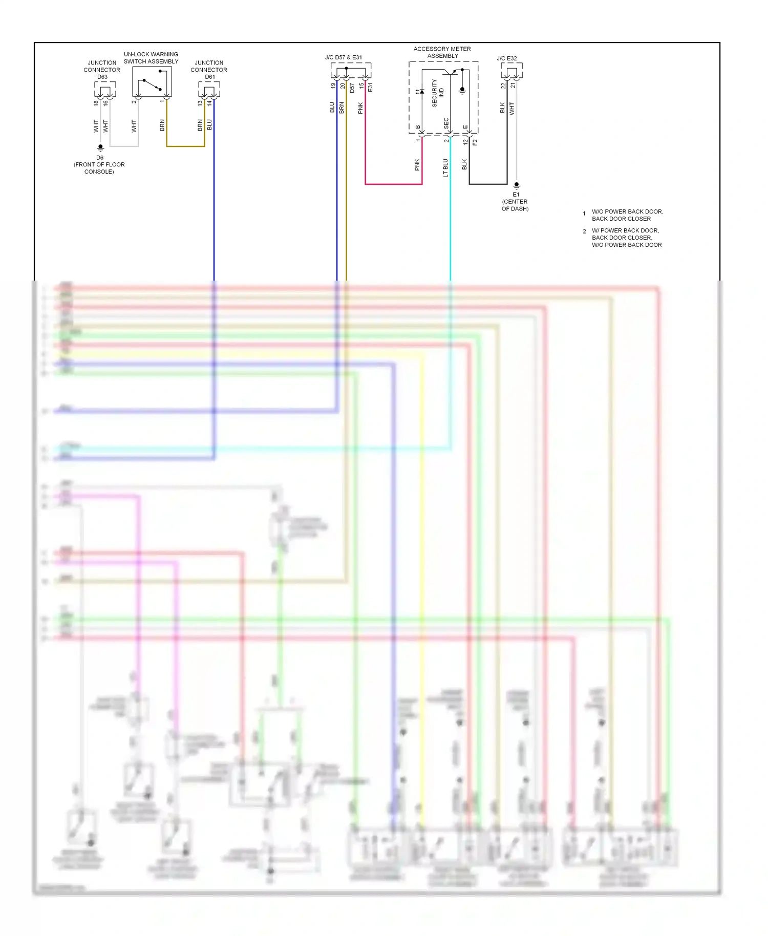 Wiring diagram security ind for Toyota Venza I (2008-2012) (1 of 6)