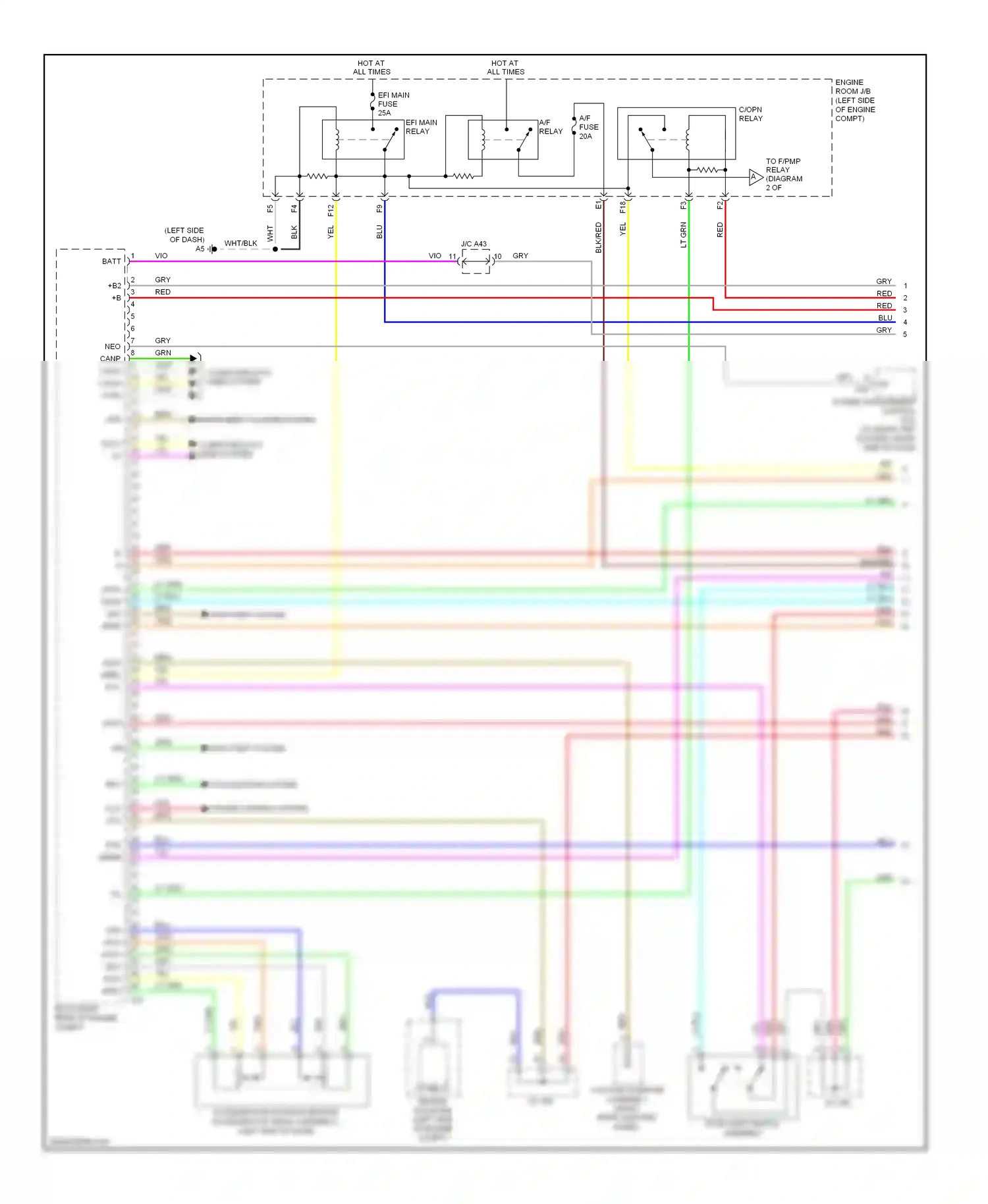 Wiring diagram stop light switch assembly for Toyota Venza I (2008-2012) (7 of 7)