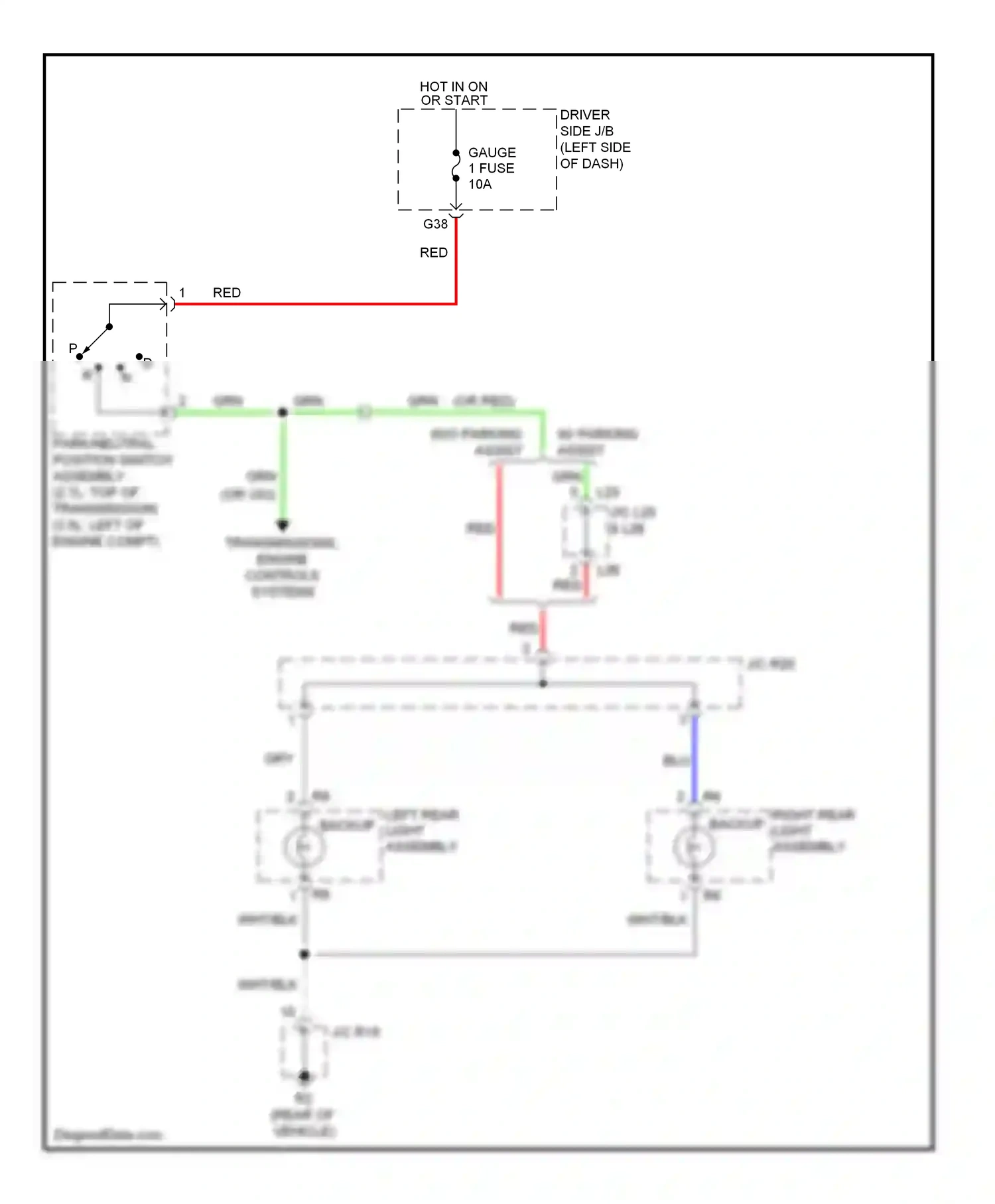 Wiring diagram transmissions, engine controls systems for Toyota Venza I (2008-2012) (1 of 2)