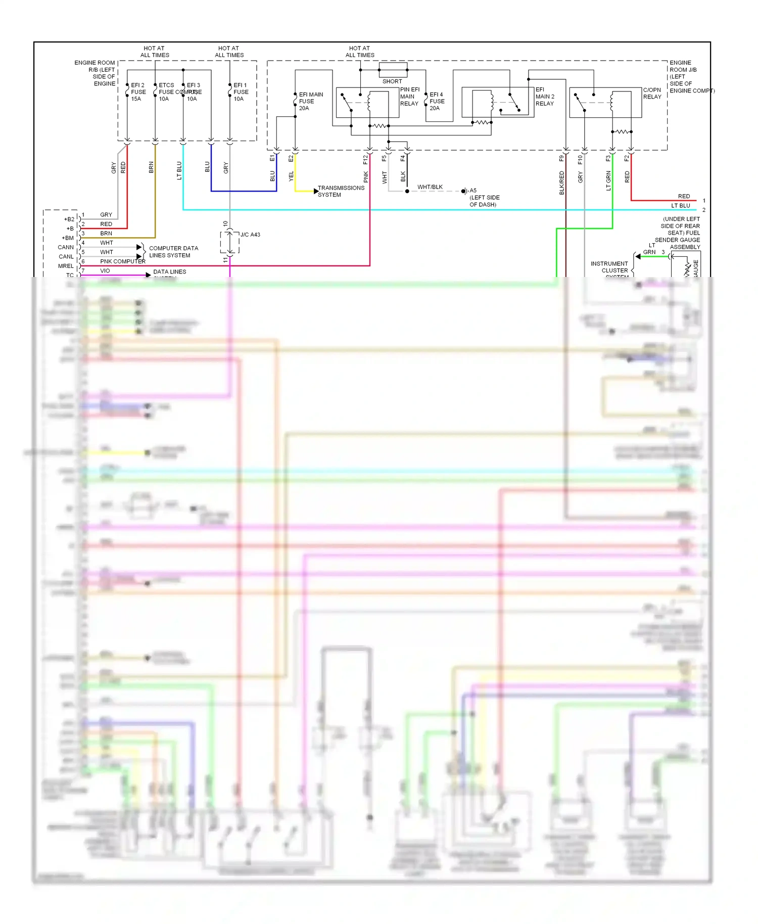 Wiring diagram transmissions system for Toyota Venza I (2008-2012) (5 of 5)