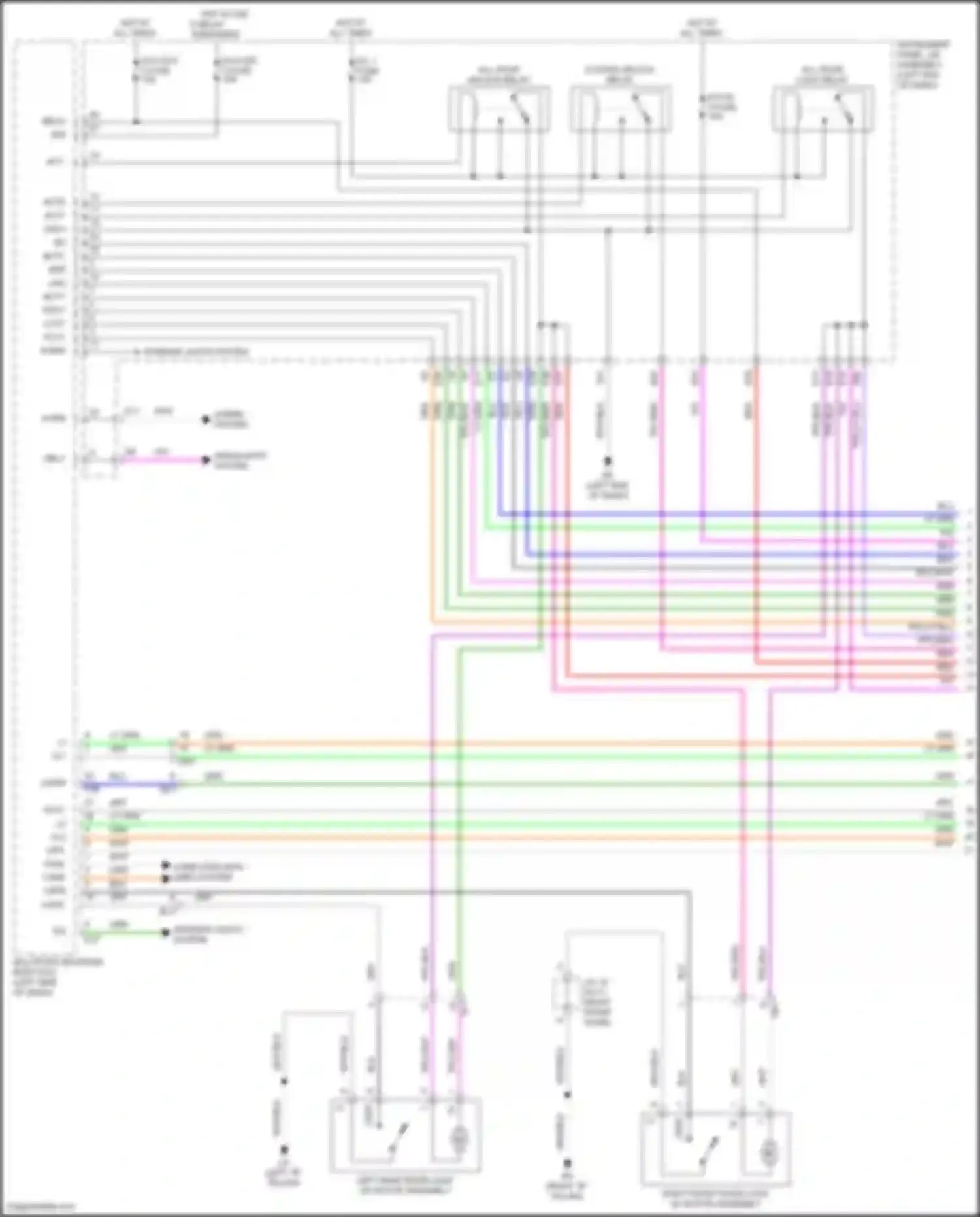 Venza Toyota II (2020-2024): Forced entry circuit (1 of 6)