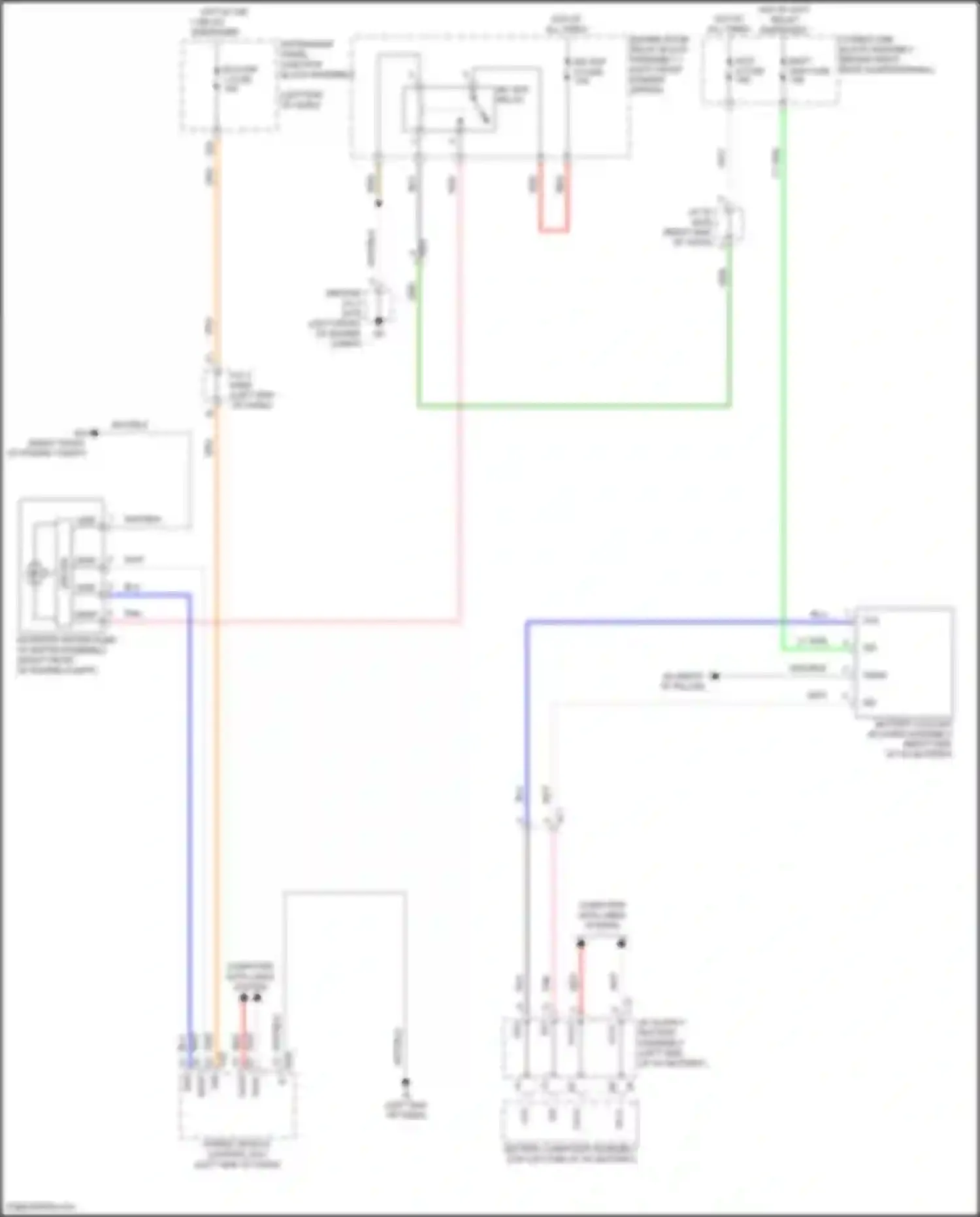Venza Toyota II (2020-2024): Battery cooling fan circuit