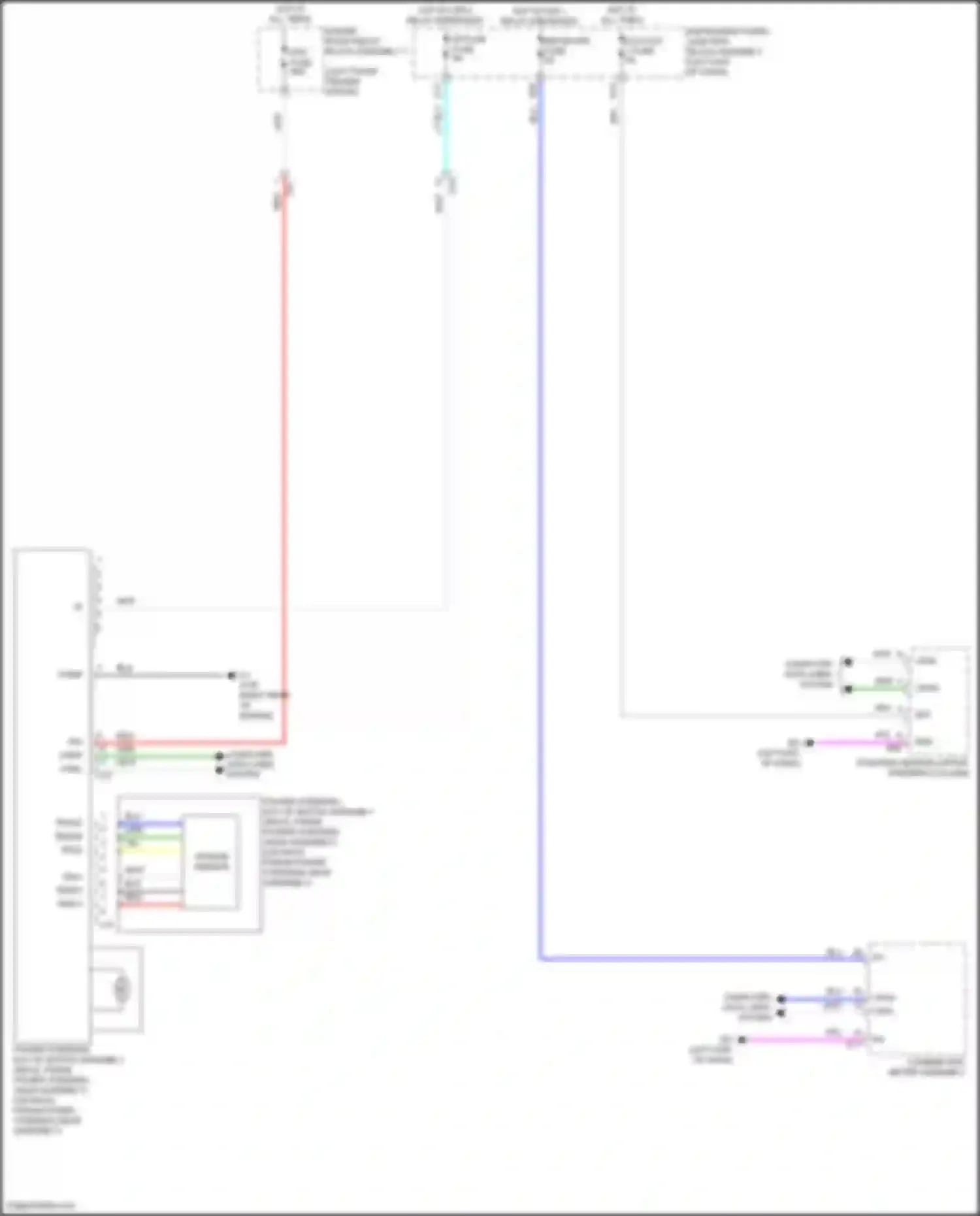 Venza Toyota II (2020-2024): Electronic power steering circuit