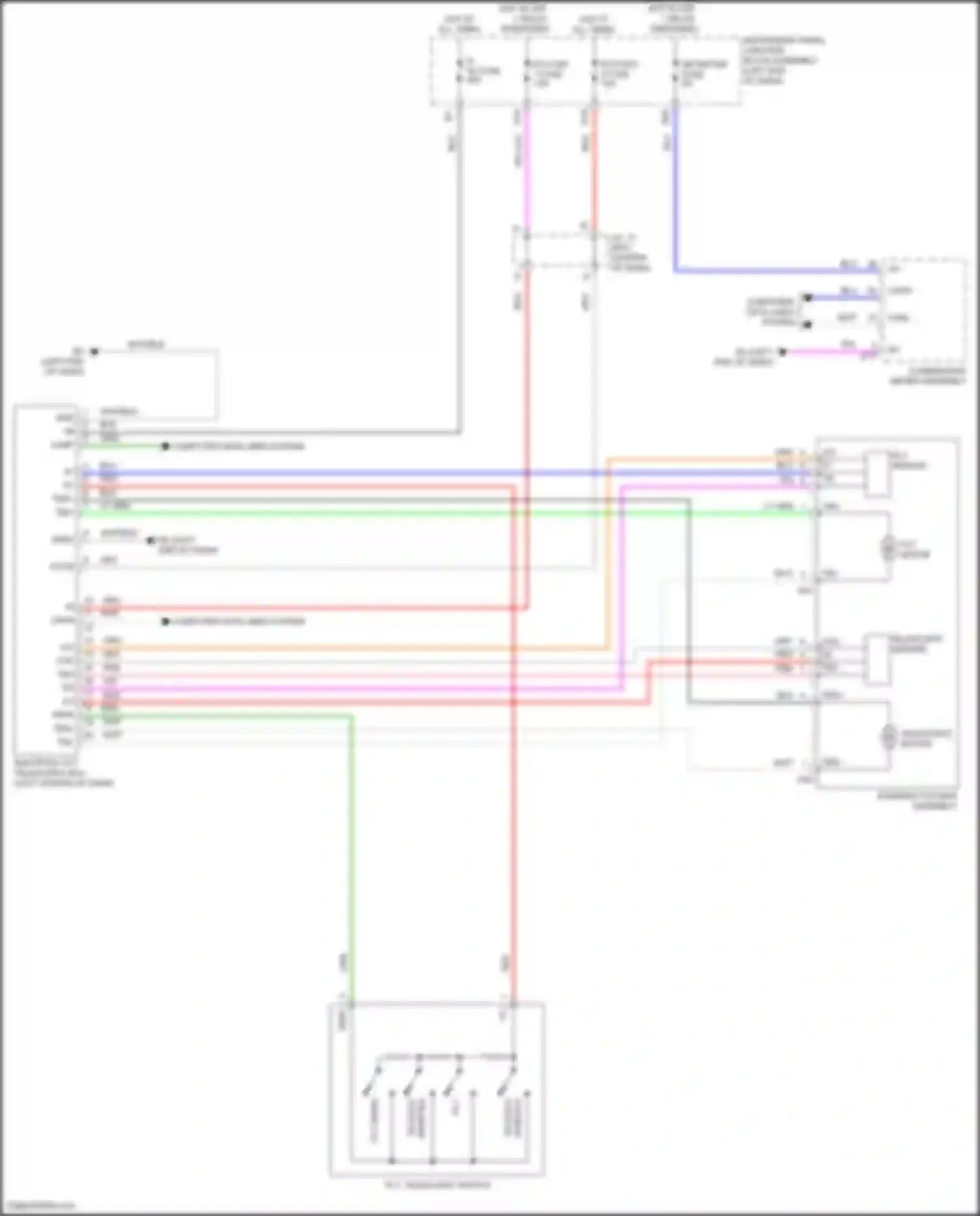 Venza Toyota II (2020-2024): Power tilt steering column circuit