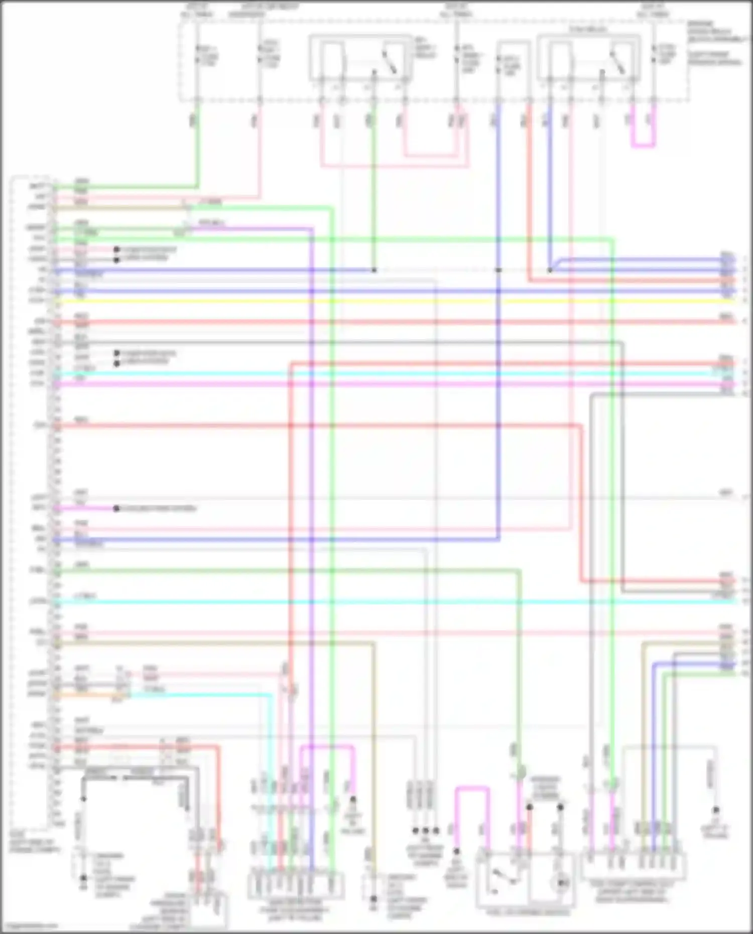 Venza Toyota II (2020-2024): Wiring diagram engine performance 2.5l hybrid, engine controls circuit (1 of 7)