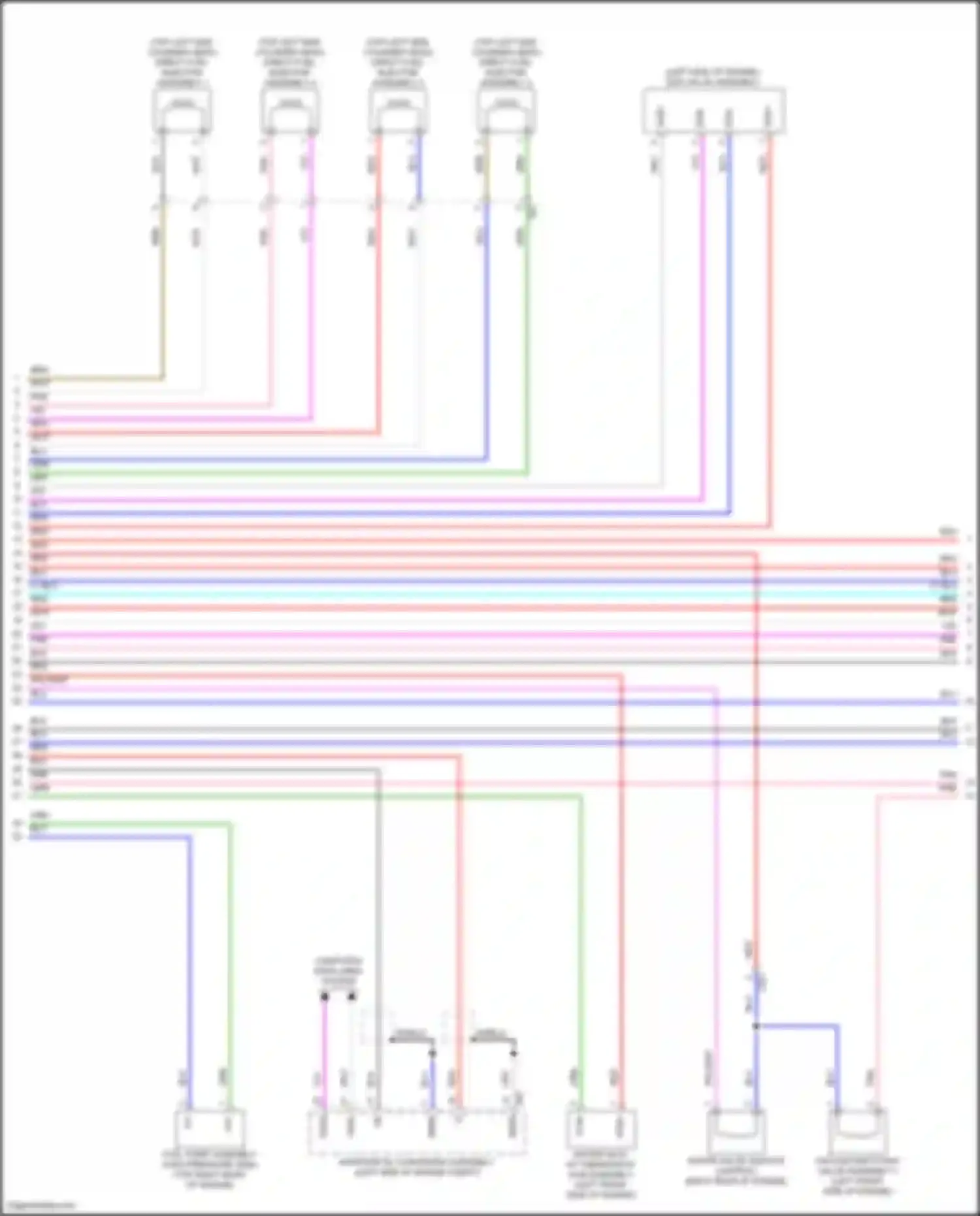 Venza Toyota II (2020-2024): Wiring diagram engine performance 2.5l hybrid, engine controls circuit (4 of 7)