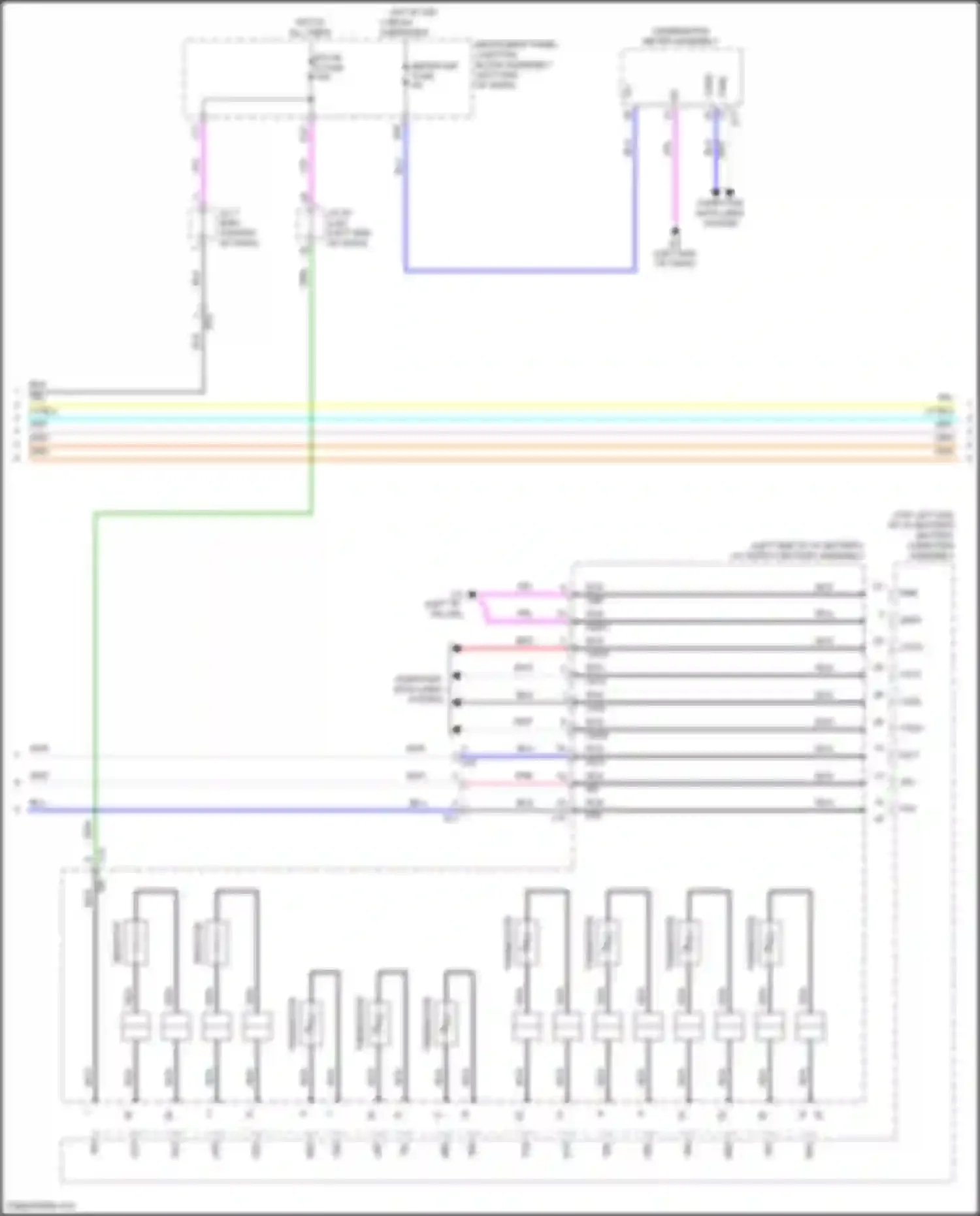 Venza Toyota II (2020-2024): Wiring diagram engine performance 2.5l hybrid, hybrid system circuit (8 of 9)