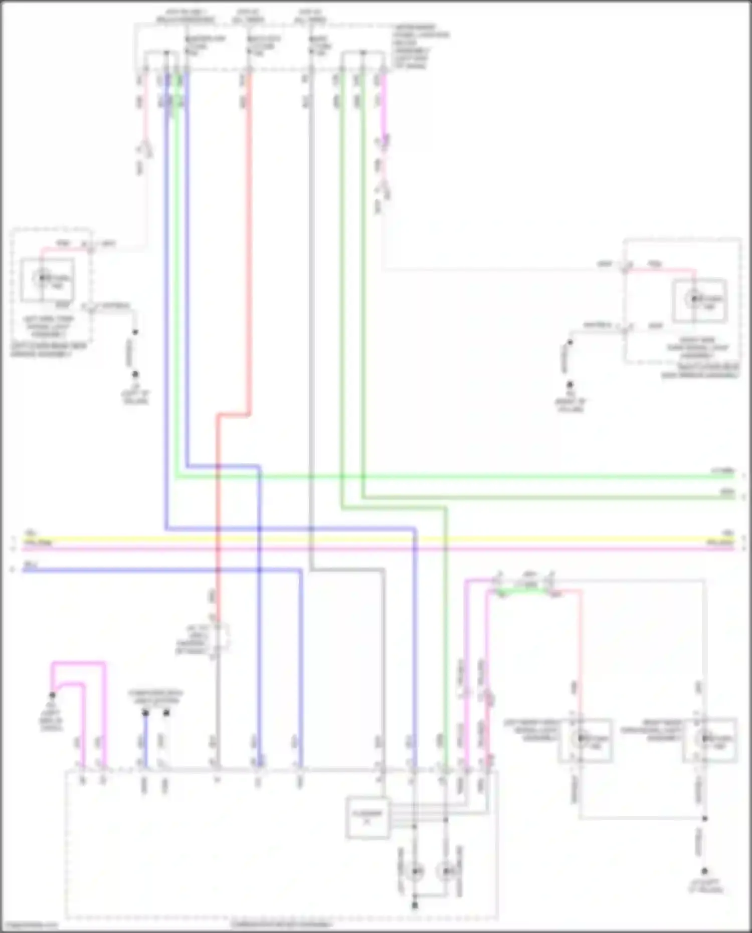 Venza Toyota II (2020-2024): Exterior lamps circuit (2 of 3)