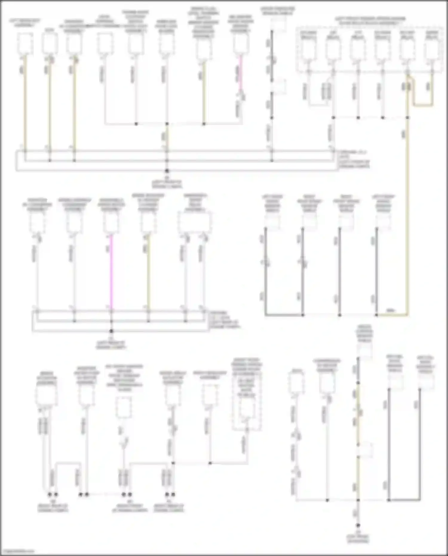 Venza Toyota II (2020-2024): Ground distribution circuit (1 of 6)