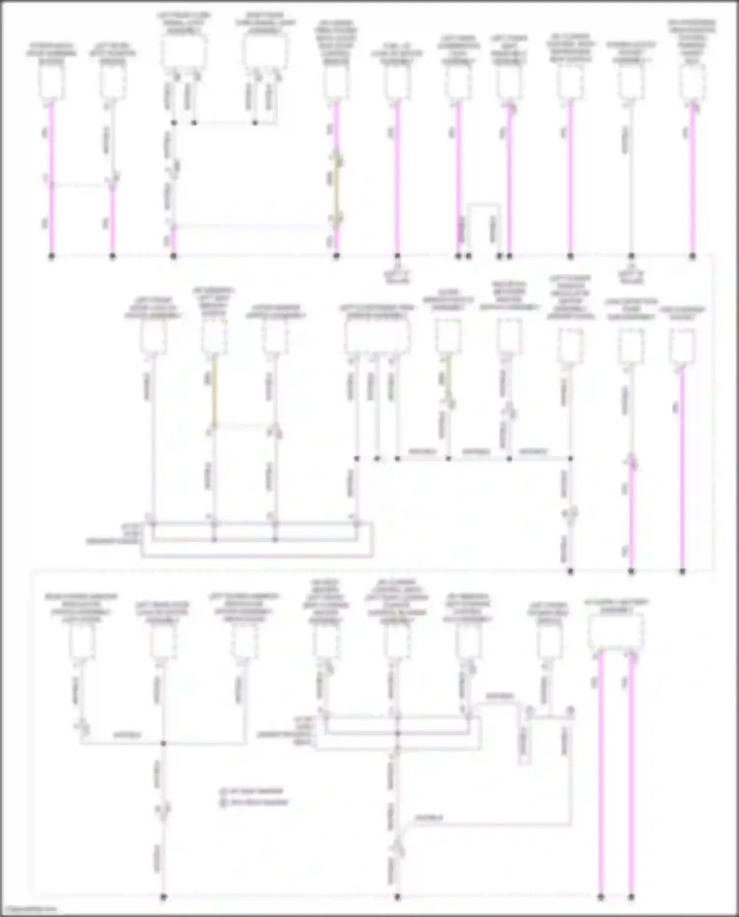Venza Toyota II (2020-2024): Ground distribution circuit (4 of 6)
