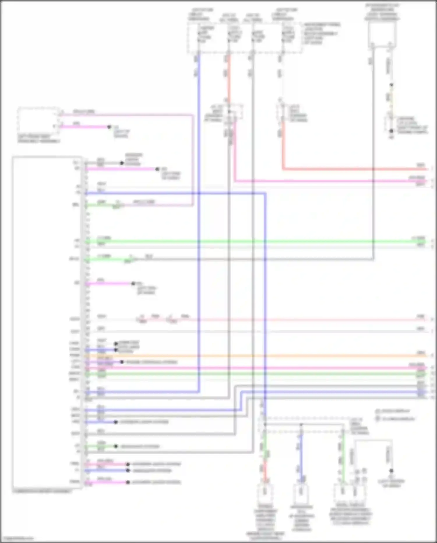 Venza Toyota II (2020-2024): Instrument cluster circuit (1 of 3)