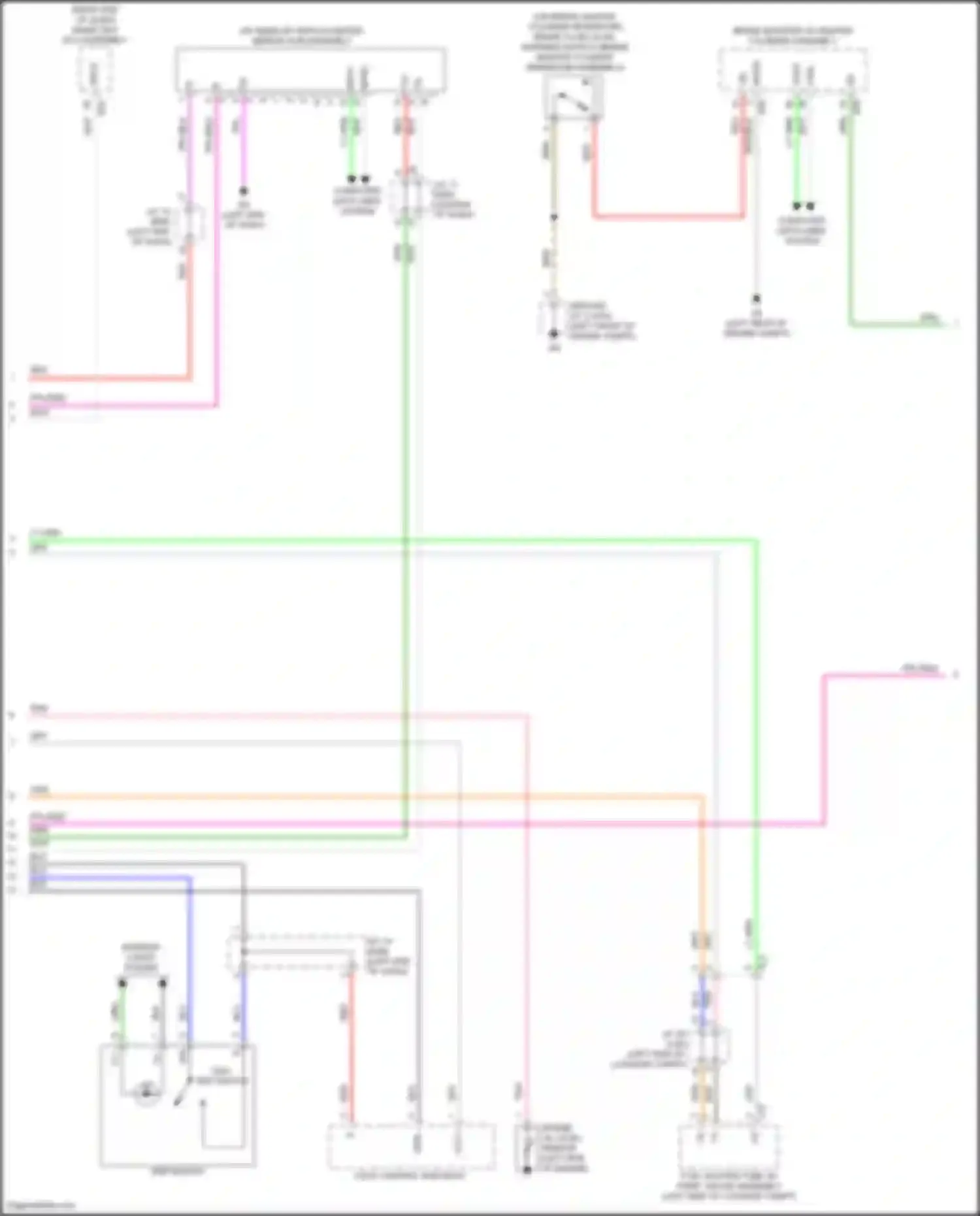 Venza Toyota II (2020-2024): Instrument cluster circuit (2 of 3)