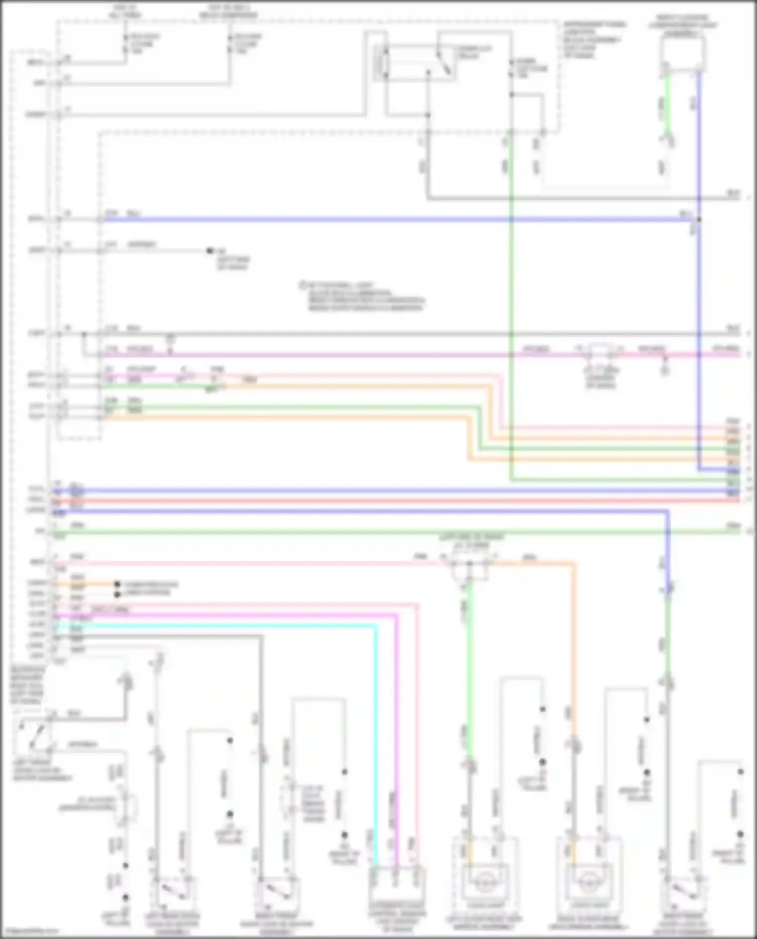 Venza Toyota II (2020-2024): Courtesy lamps circuit (1 of 3)