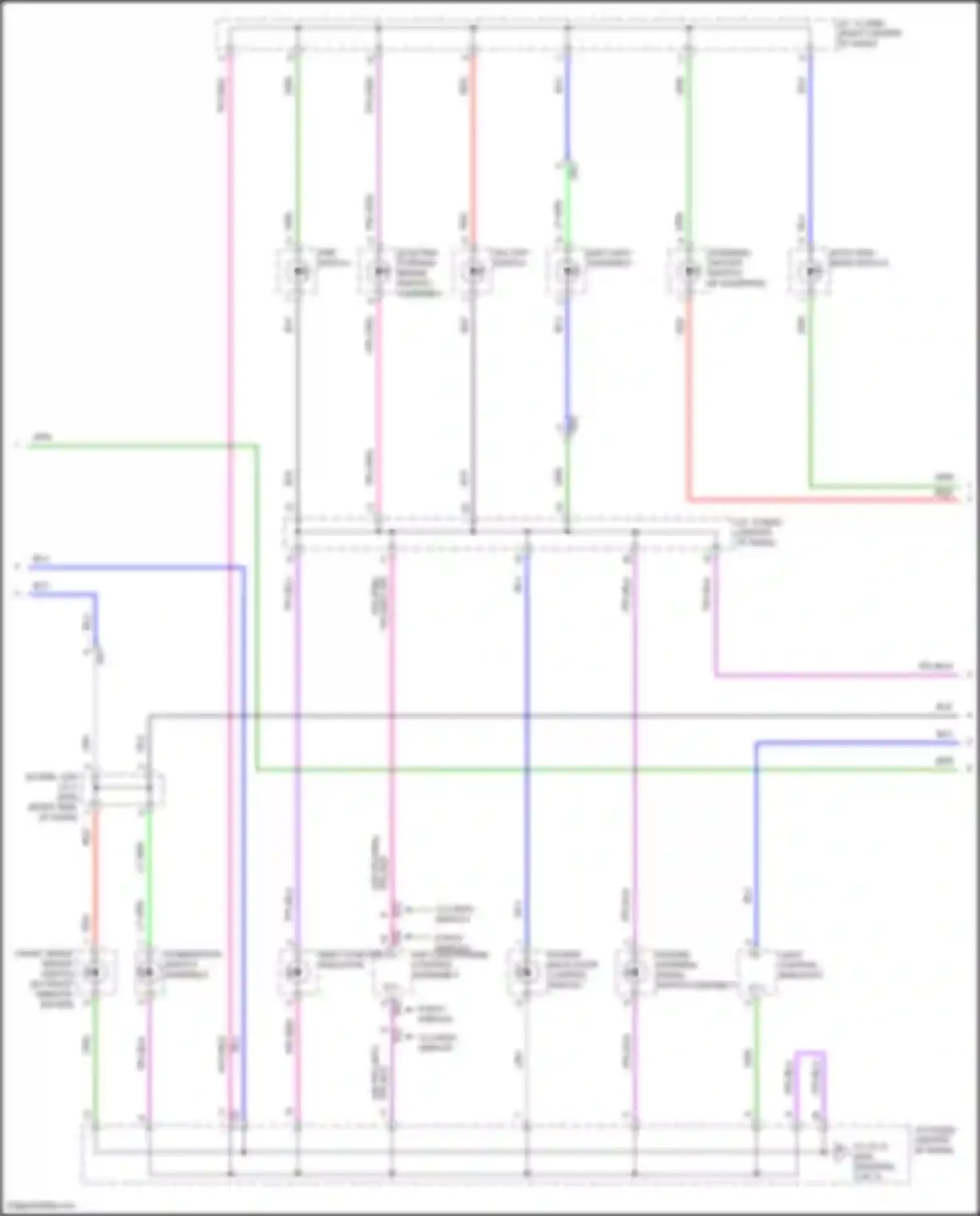 Venza Toyota II (2020-2024): Instrument illumination circuit (2 of 3)