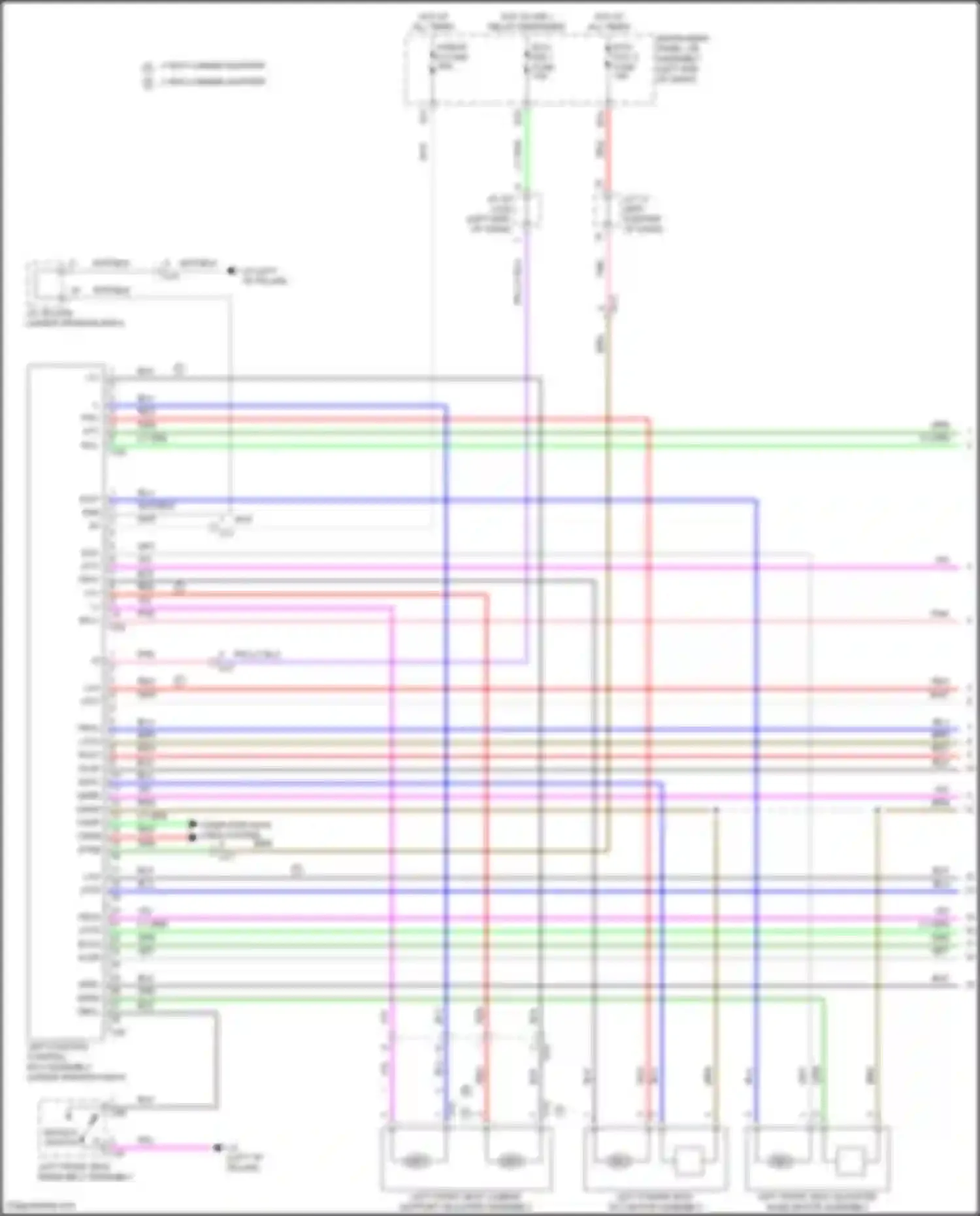 Venza Toyota II (2020-2024): Memory systems circuit (1 of 2)