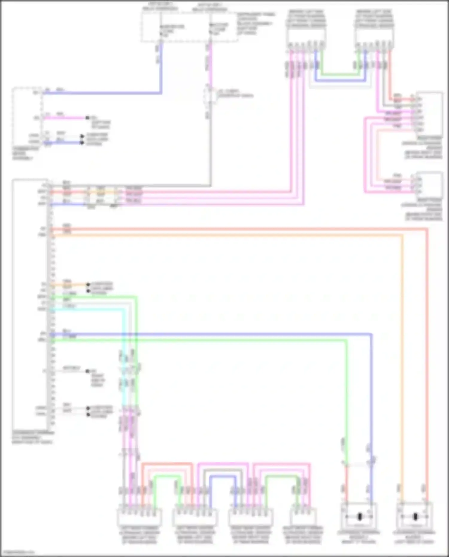 Venza Toyota II (2020-2024): Parking assistant circuit, w/o panoramic