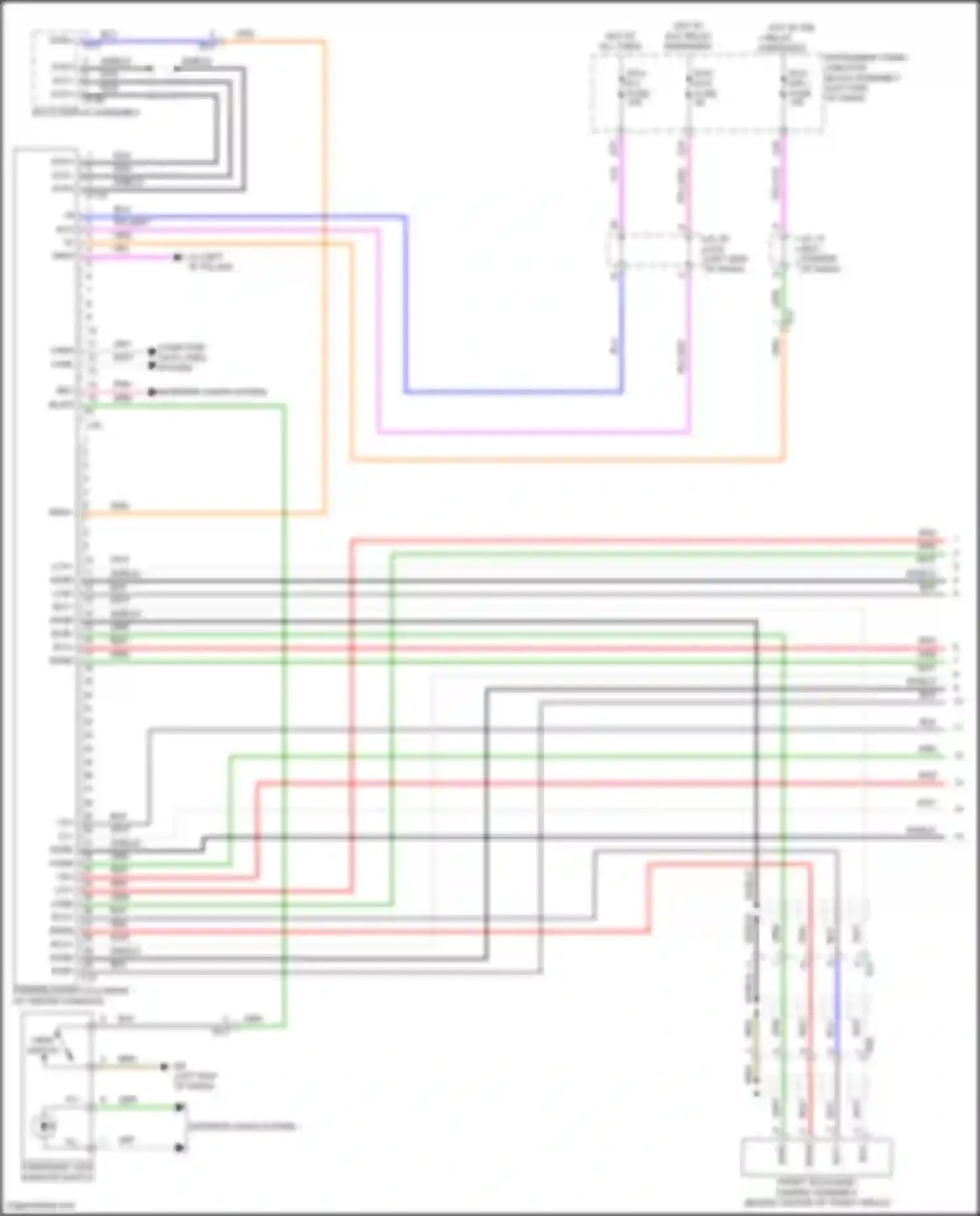 Venza Toyota II (2020-2024): Parking assistant circuit, w/ panoramic (1 of 2)