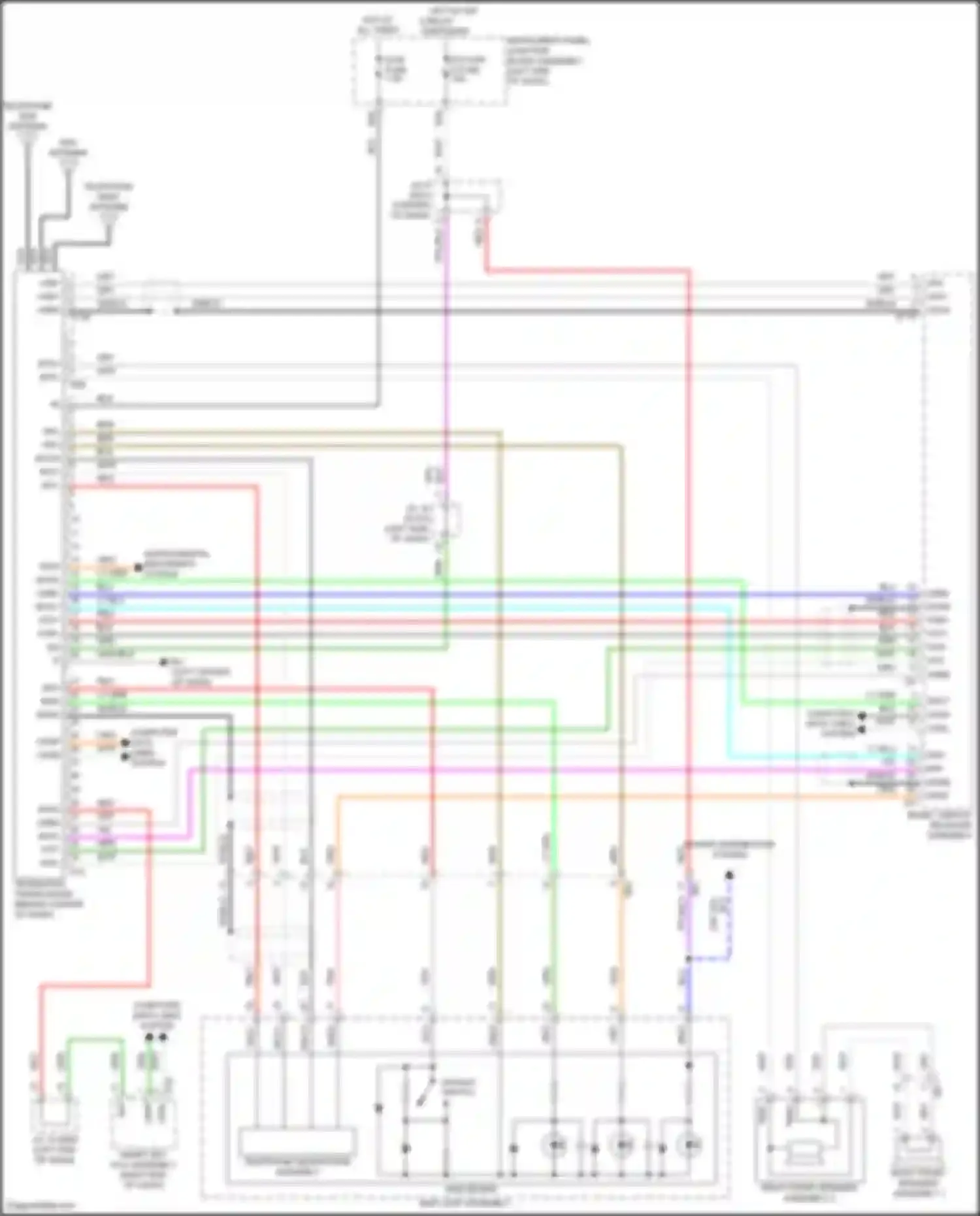 Venza Toyota II (2020-2024): Telematics circuit, w/o navigation